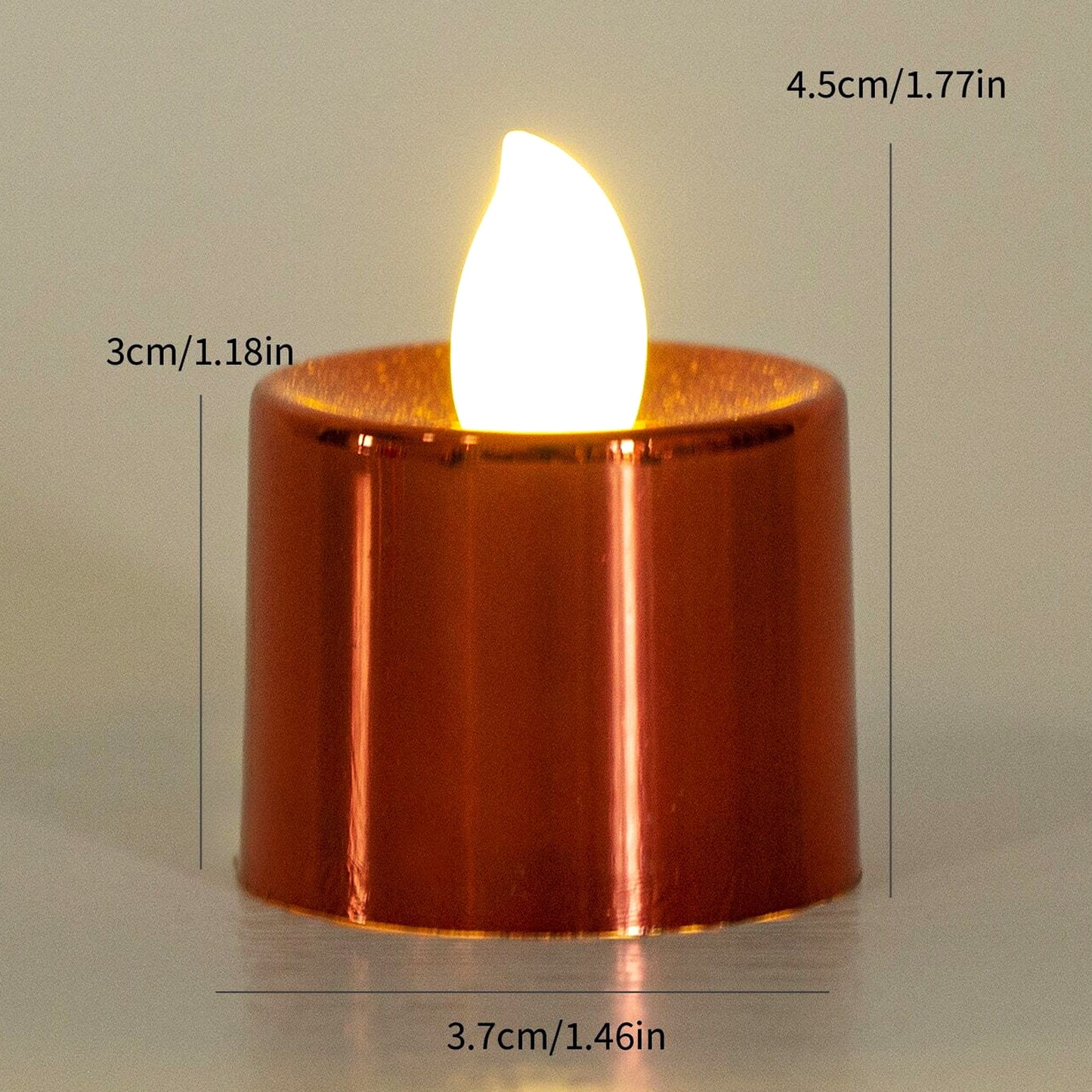 LED Diya Tea Lights - Flameless Plastic Candles (24 Pc Set) - Happy Price - Image 5