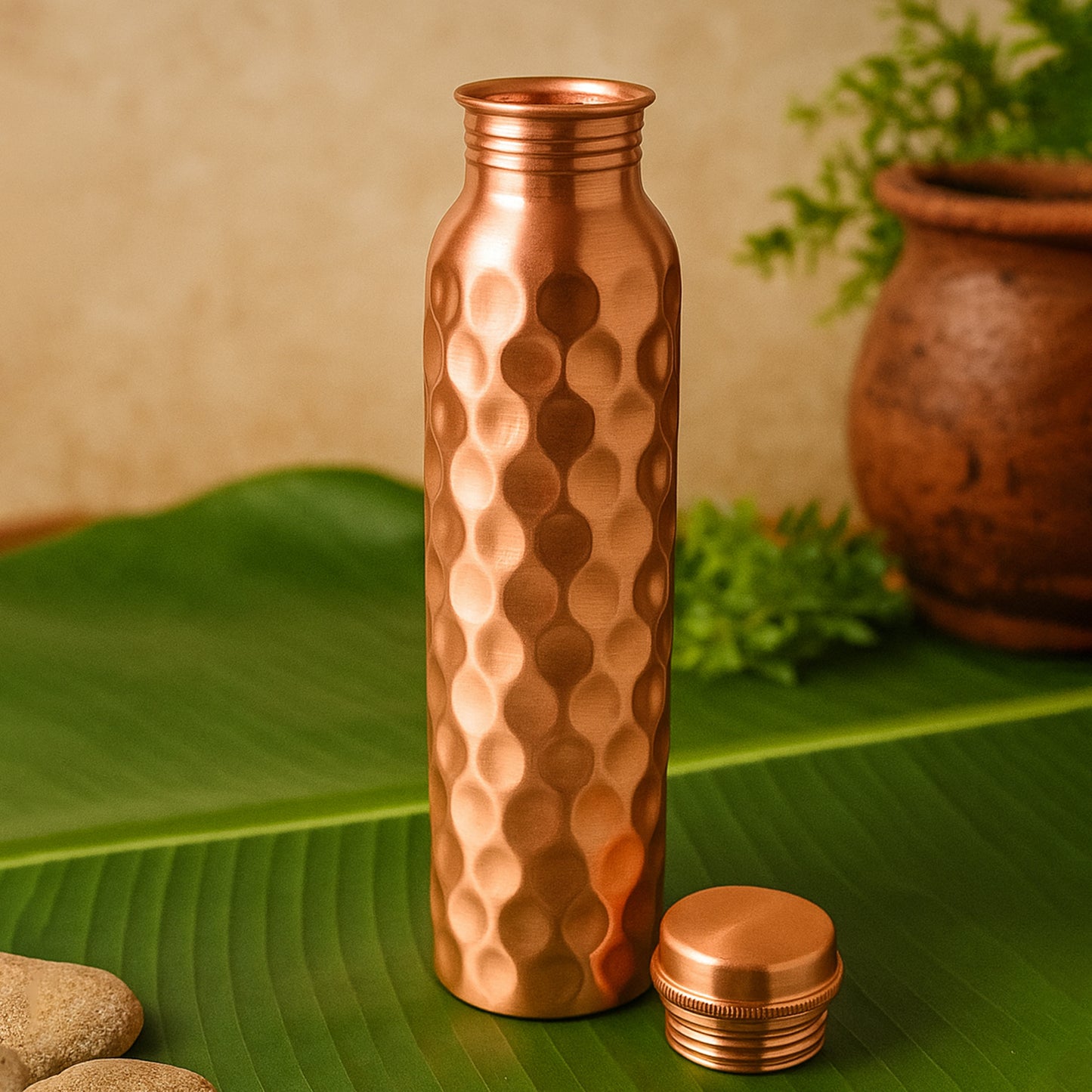 Copper Water Bottle 2 Glasses With Gift Box (3 Pcs Set) - Happy Price - Image 5