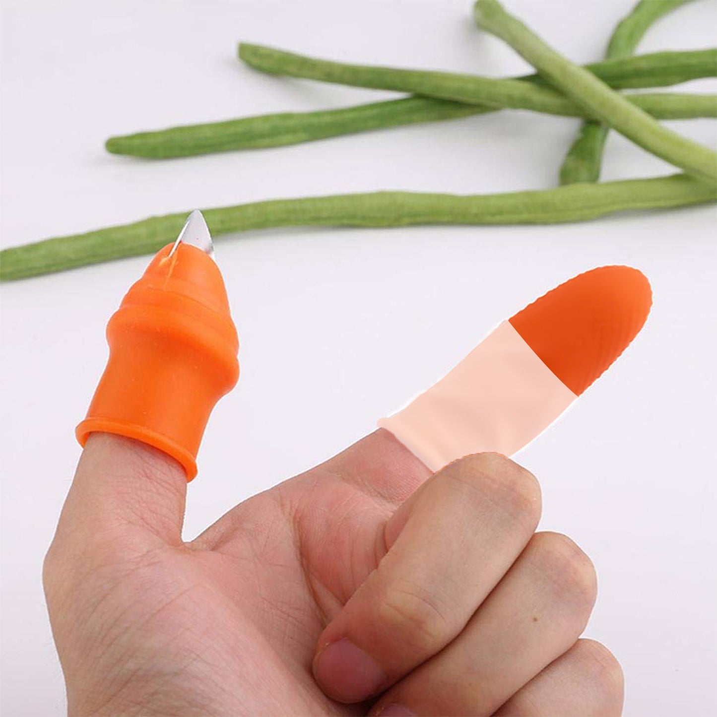 Vegetable Thumb Cutter And Tool 5pc Set With Effective Sharp Cutting Blade System - Happy Price - Image 3