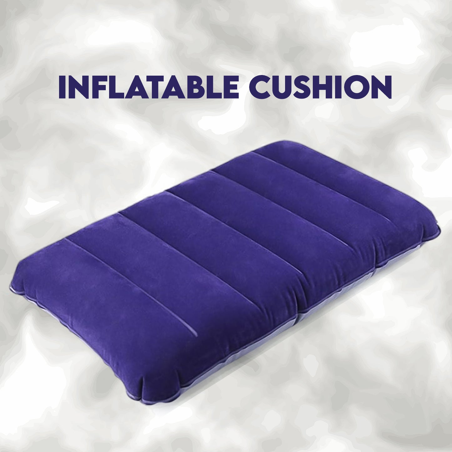 Velvet Air Inflatable Travel Pillow (Blue) - Happy Price - Image 2
