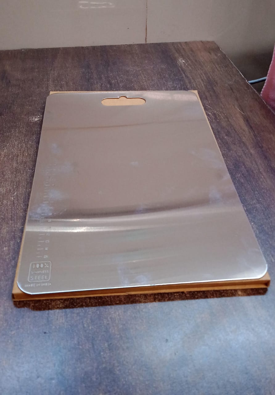 Stainless Steel Vegetable  Fruit Cutting Chopping Board (3120 Cm  1 Pc) - Happy Price - Image 7