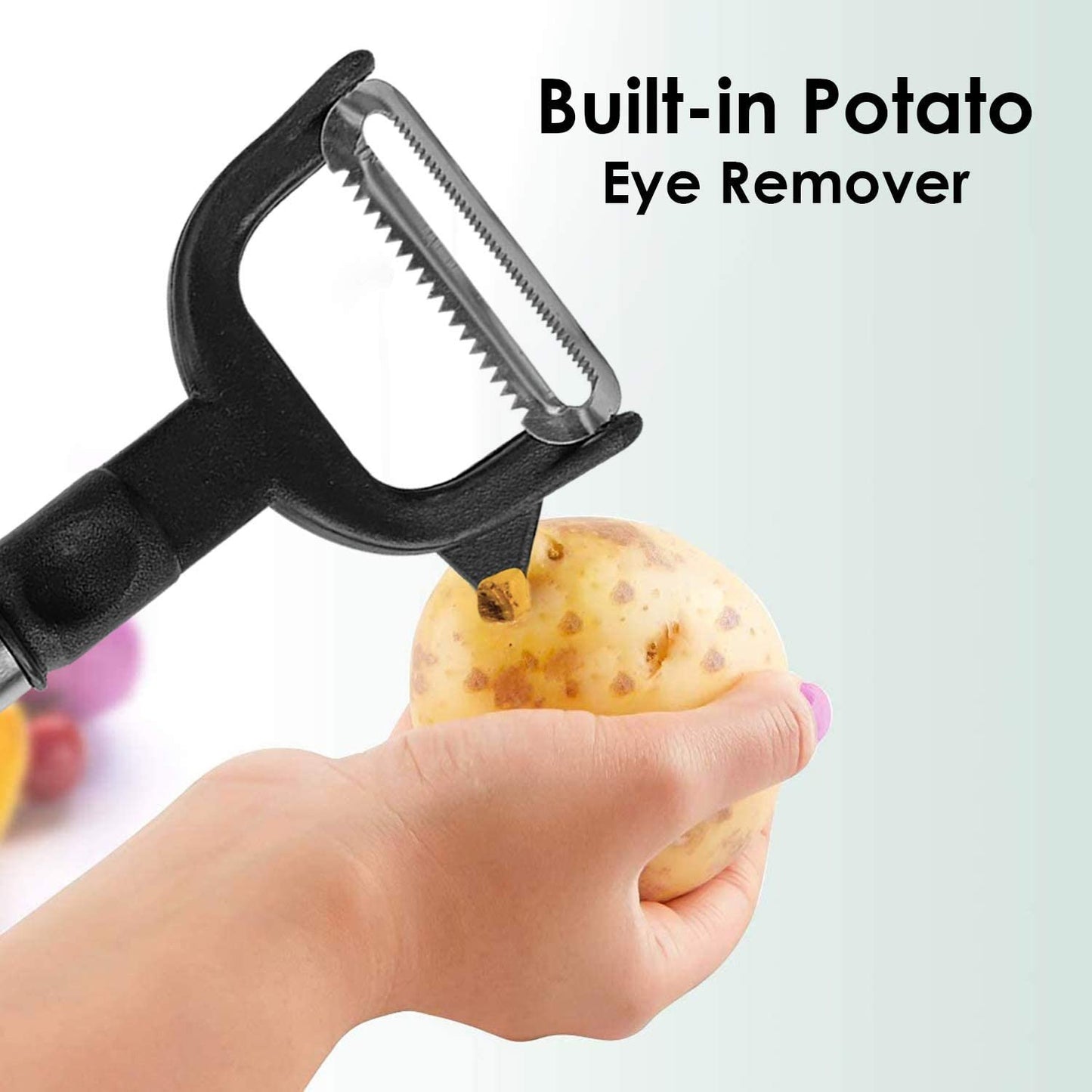 2-in-1 Double Julienne And Vegetable Peeler - Happy Price - Image 2