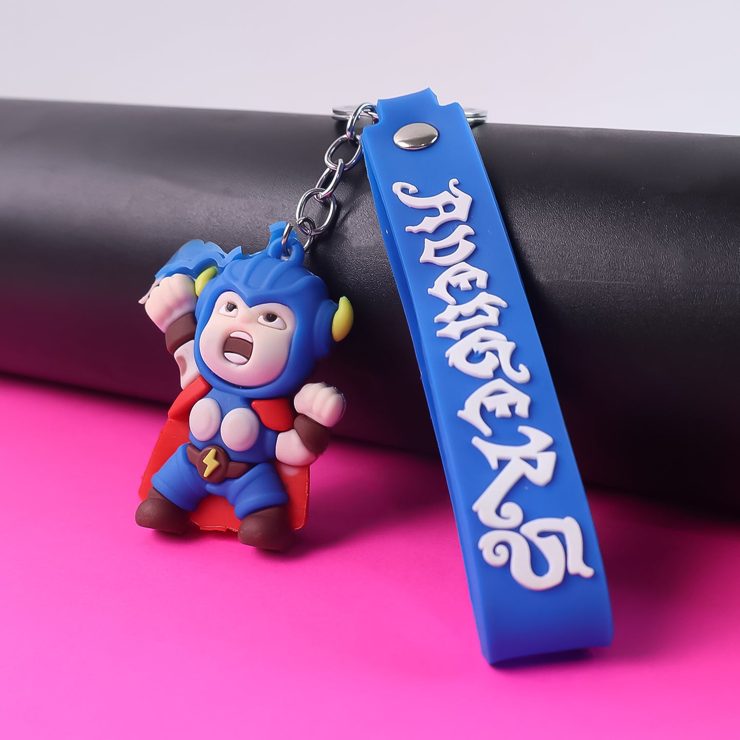 Cute Silicone 3d Key Chain With Metal Hook  Strap (Pack Of 1) - Happy Price - Image 3