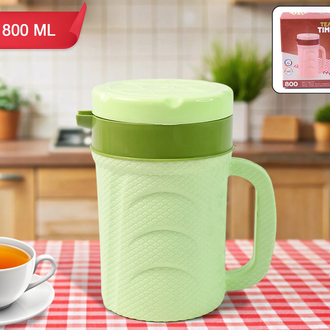 Thermos Insulated Flask Or Hot Kettle (800 Ml  1 Pc) - Happy Price - Image 1