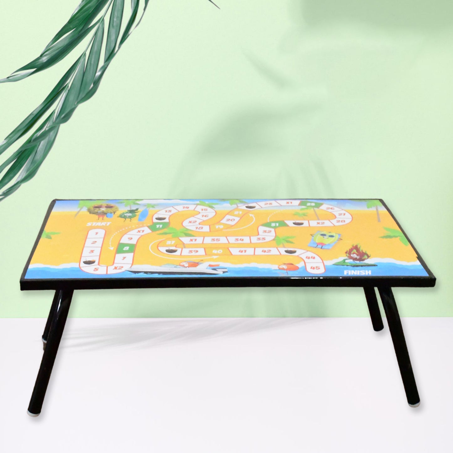 Foldable Multipurpose Mix Design Games Table Board  Bed Study Table (48  28 Cm  1 Pc) - Happy Price - Image 4