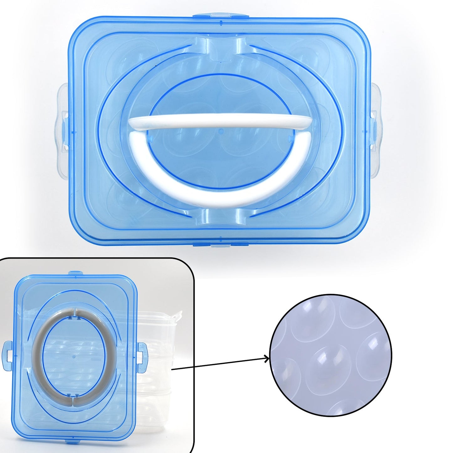 3-layer Plastic Refrigerator Egg Storage Box (36 Grid) - Happy Price - Image 2