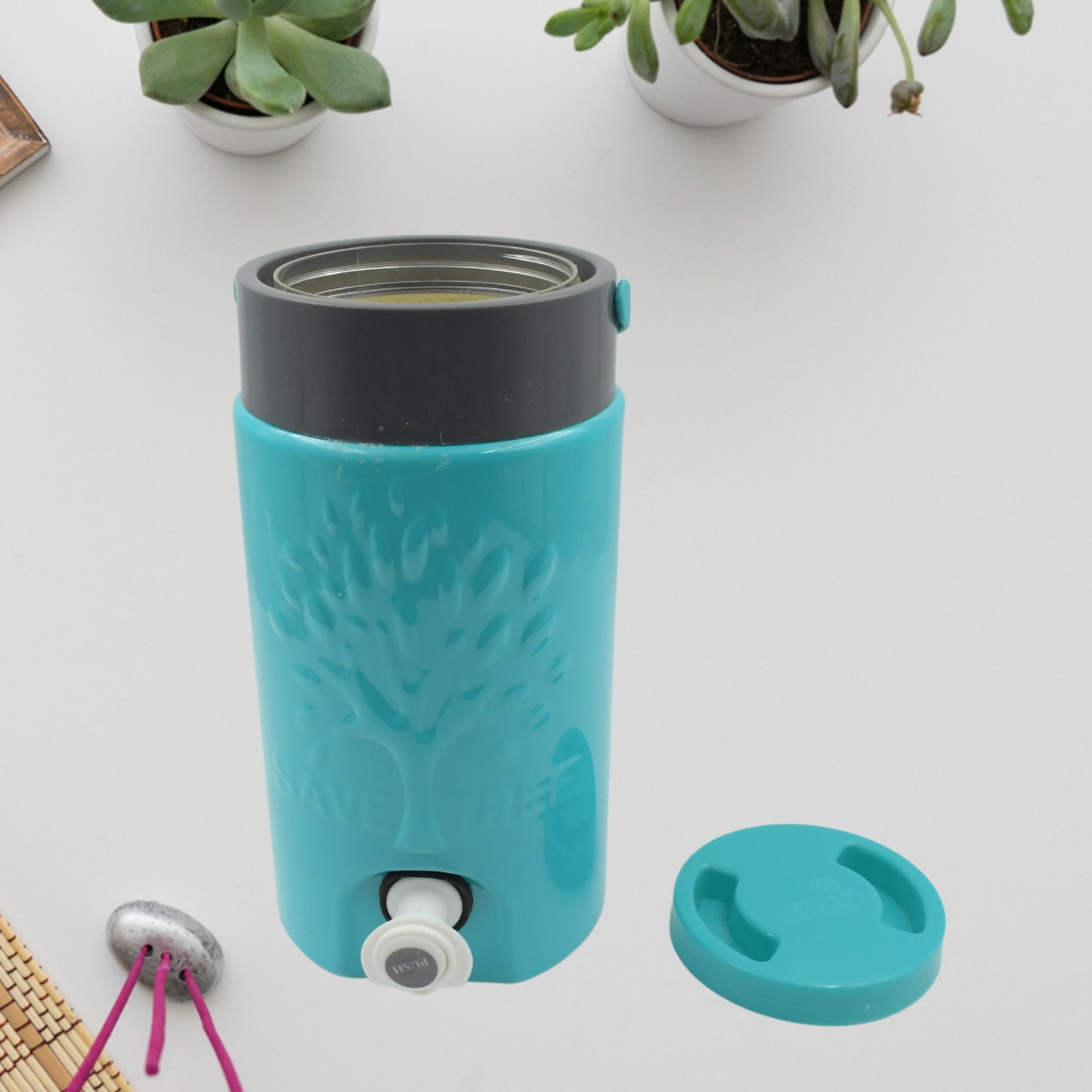 Insulated Plastic Water Rover Jug With A Sturdy Handle Water Jug Camper With Tap Plastic Insulated Water Water Storage Cool Water Storage For Home  Travelling (3000 Ml) - Happy Price - Image 2