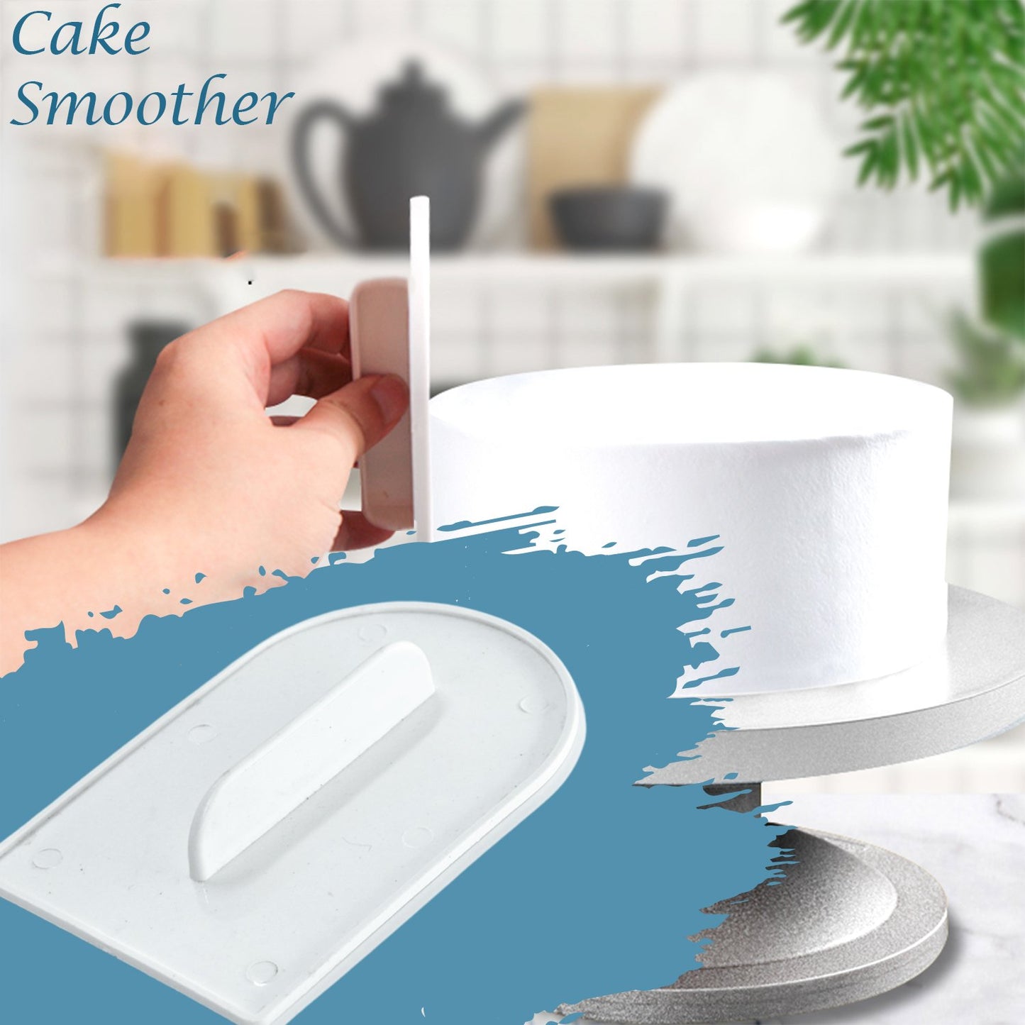 4689 Plastic Cake Candy Pastry Decorating Baking Icing Smoother - Happy Price - Image 2
