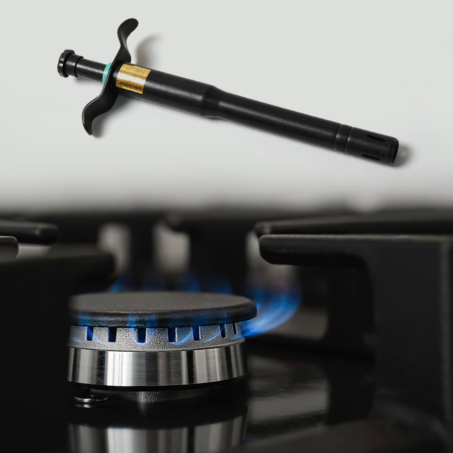 Stainless Steel Black Gas Lighter For Kitchen Gas Stove Long Lasting Unbreakable Lighters For Gas Stoves Restaurants  Kitchen (1 Pc) - Happy Price - Image 3