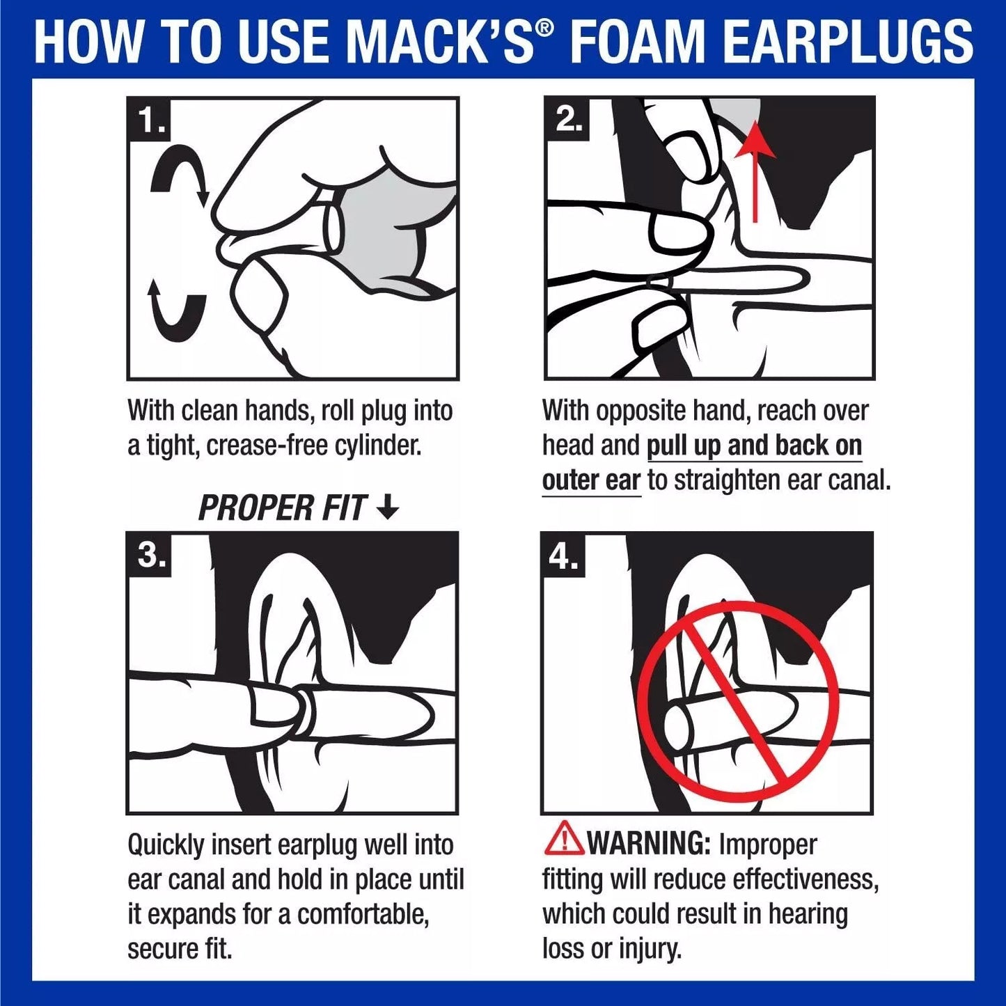 Soft Foam Noise-cancelling Earplugs 4 Pairs - Happy Price - Image 3