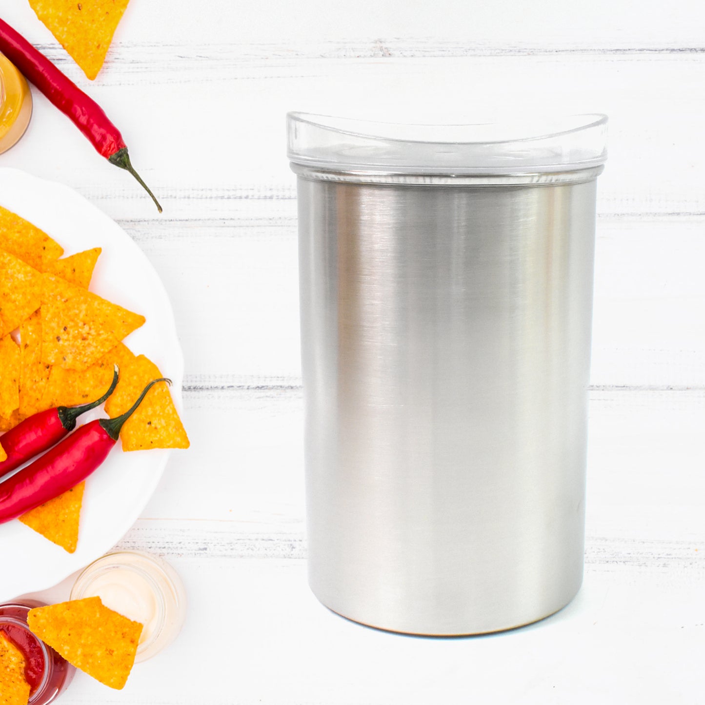 Multipurpose Stainless Steel Airtight Containers With See Through Lid (1 Pc  1000 Ml) - Happy Price - Image 6