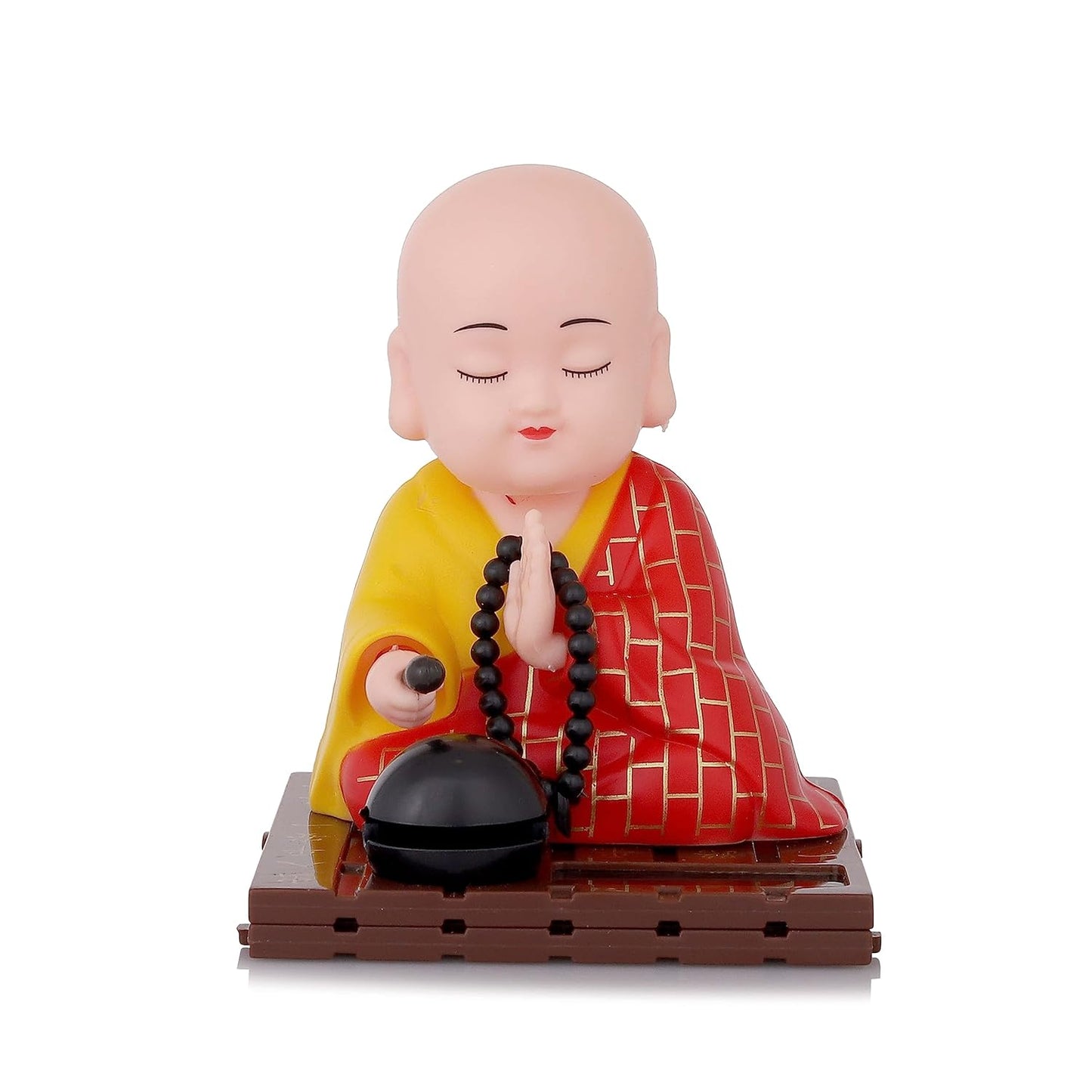 Solar Powered Buddha Statue with Moving Head & Hand - Medium Size