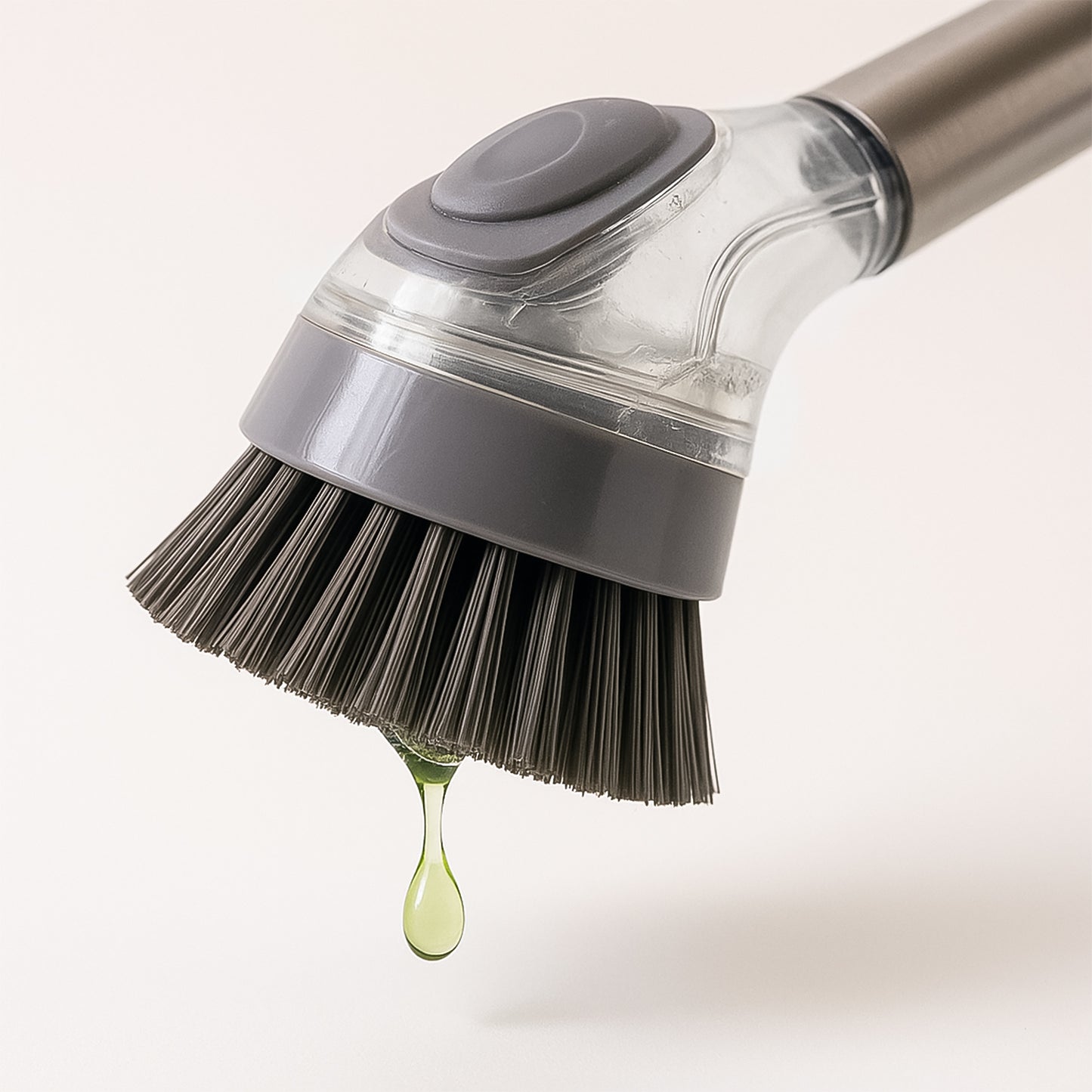 Cleaning Brushes Set Scrub Brush Bathroom Brush Long Handle Liquid Dispenser Pot Washing Brush - Happy Price - Image 5