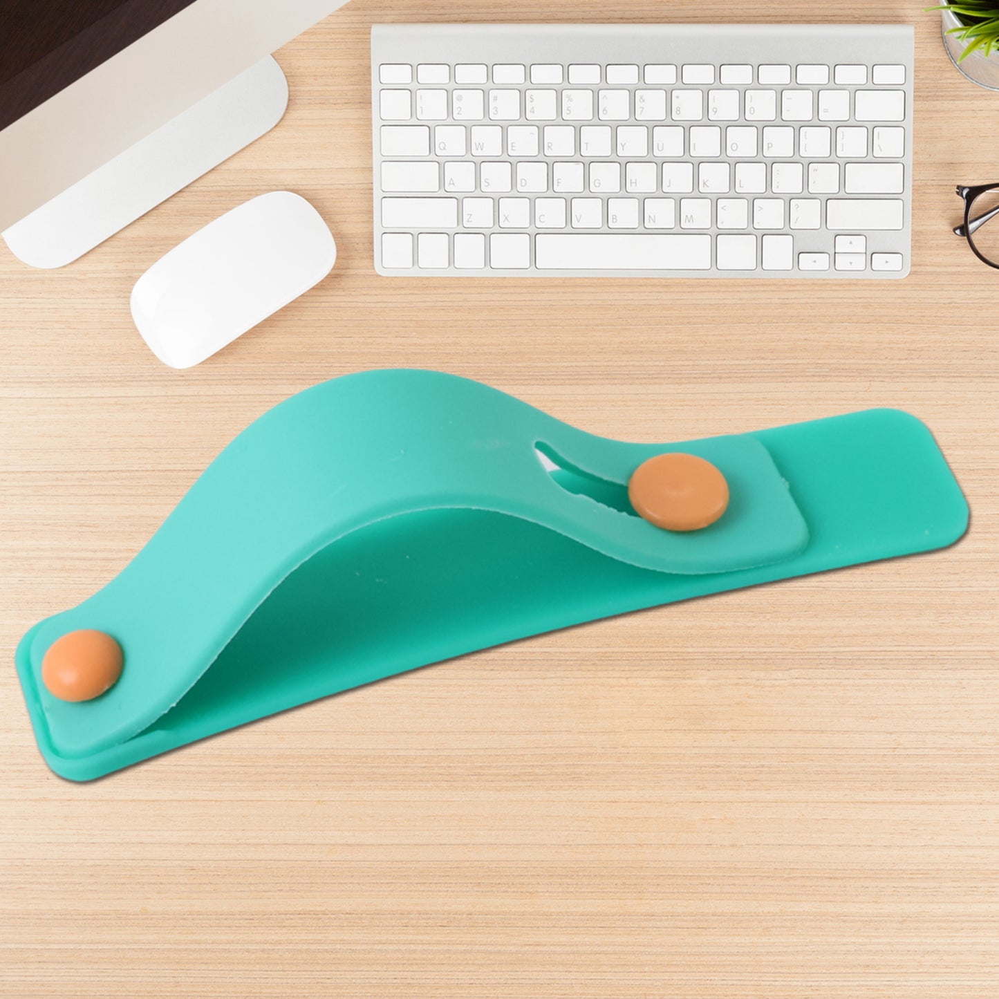 Teal Green Phone Loop Finger Holder Phone Grip Straps Silicone Phone Finger Strap (1 Pc) - Happy Price - Image 4