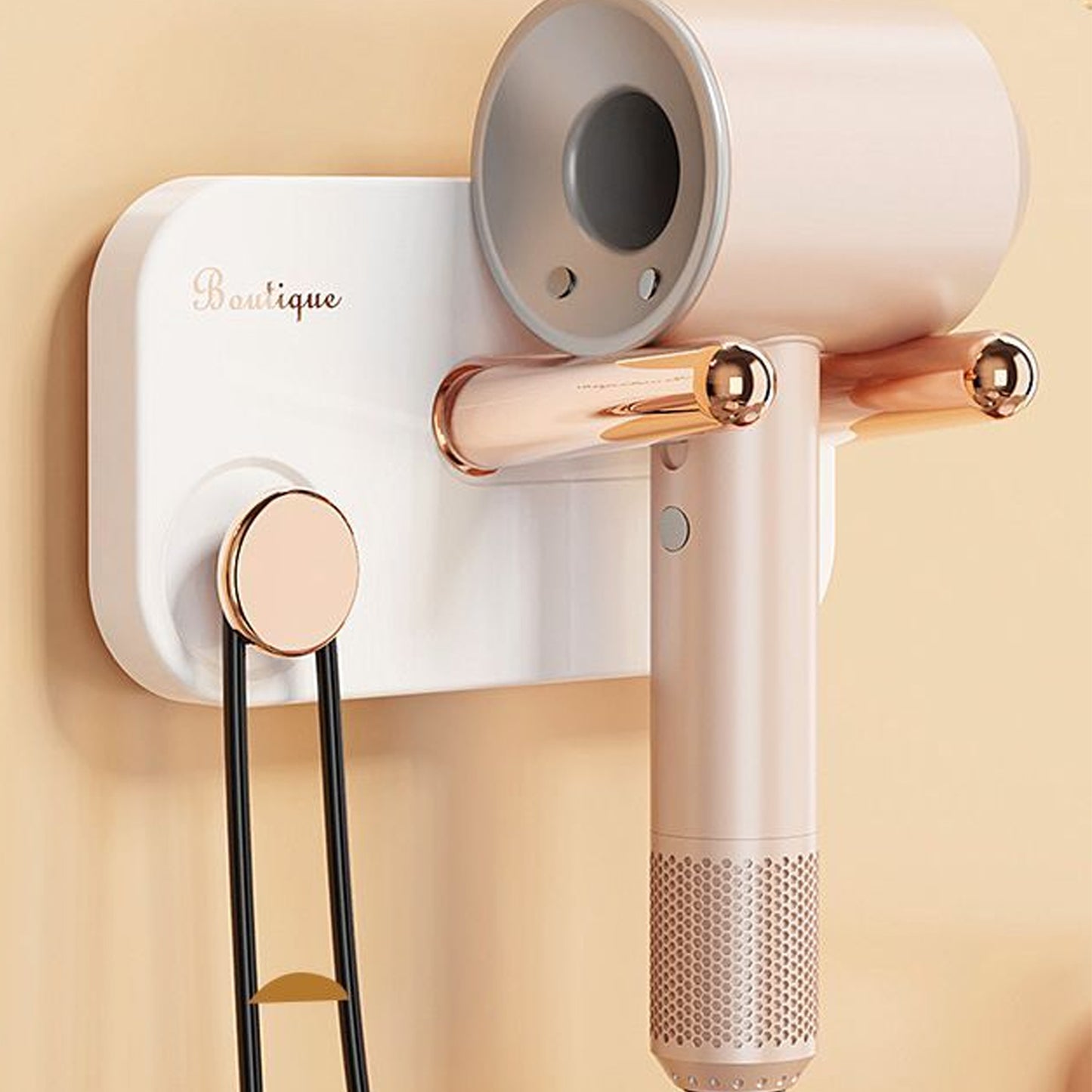 Hair Dryer Wall Mount Self Adhesive Hair Dryer Holder (1 Pc) - Happy Price - Image 3
