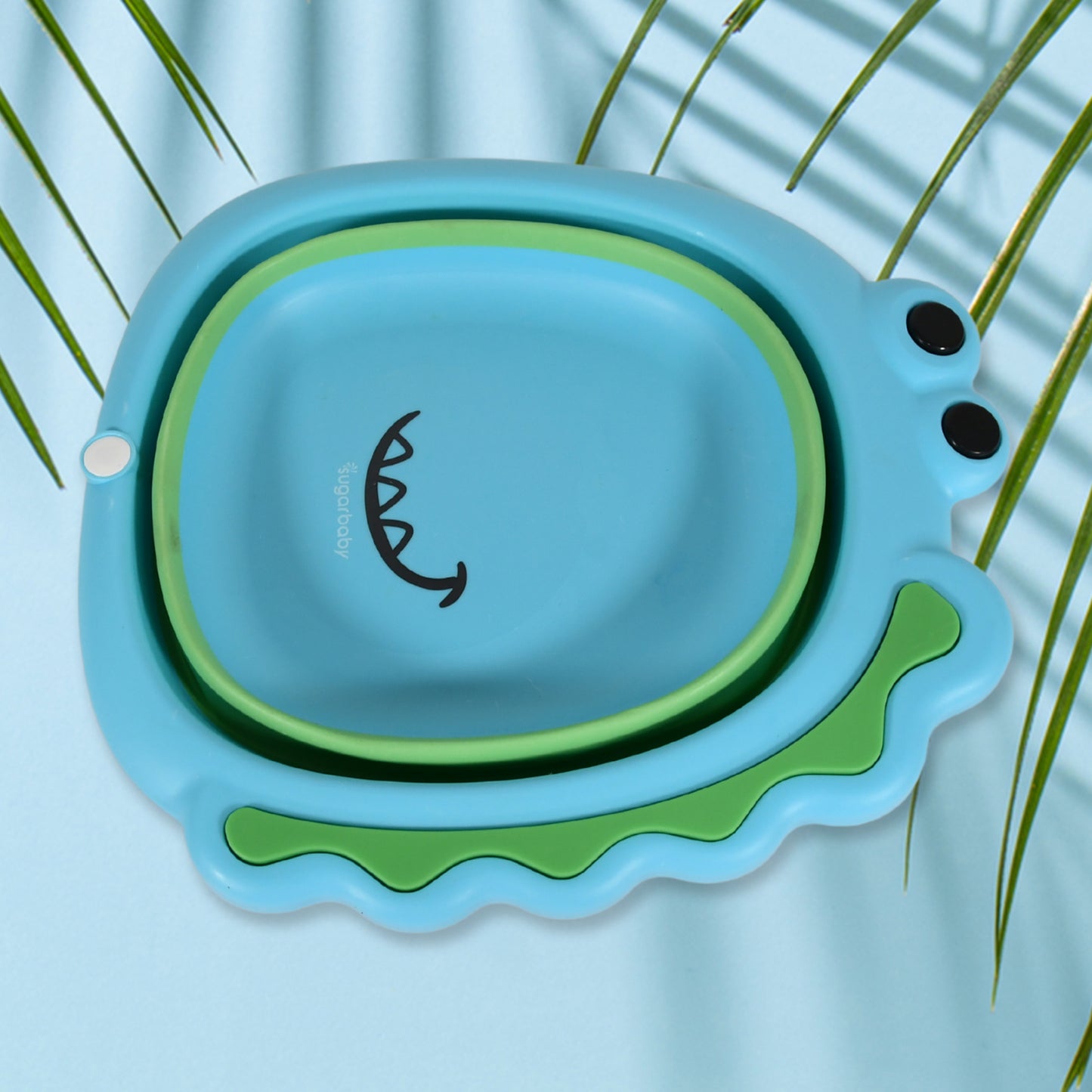 Frog Shape Wash Basin Space Saving Multi Function Foldable Baby Wash Basin Easy Clean Lightweight Thicken For Washing Face For Home (3331cm  1 Pc) - Happy Price - Image 2