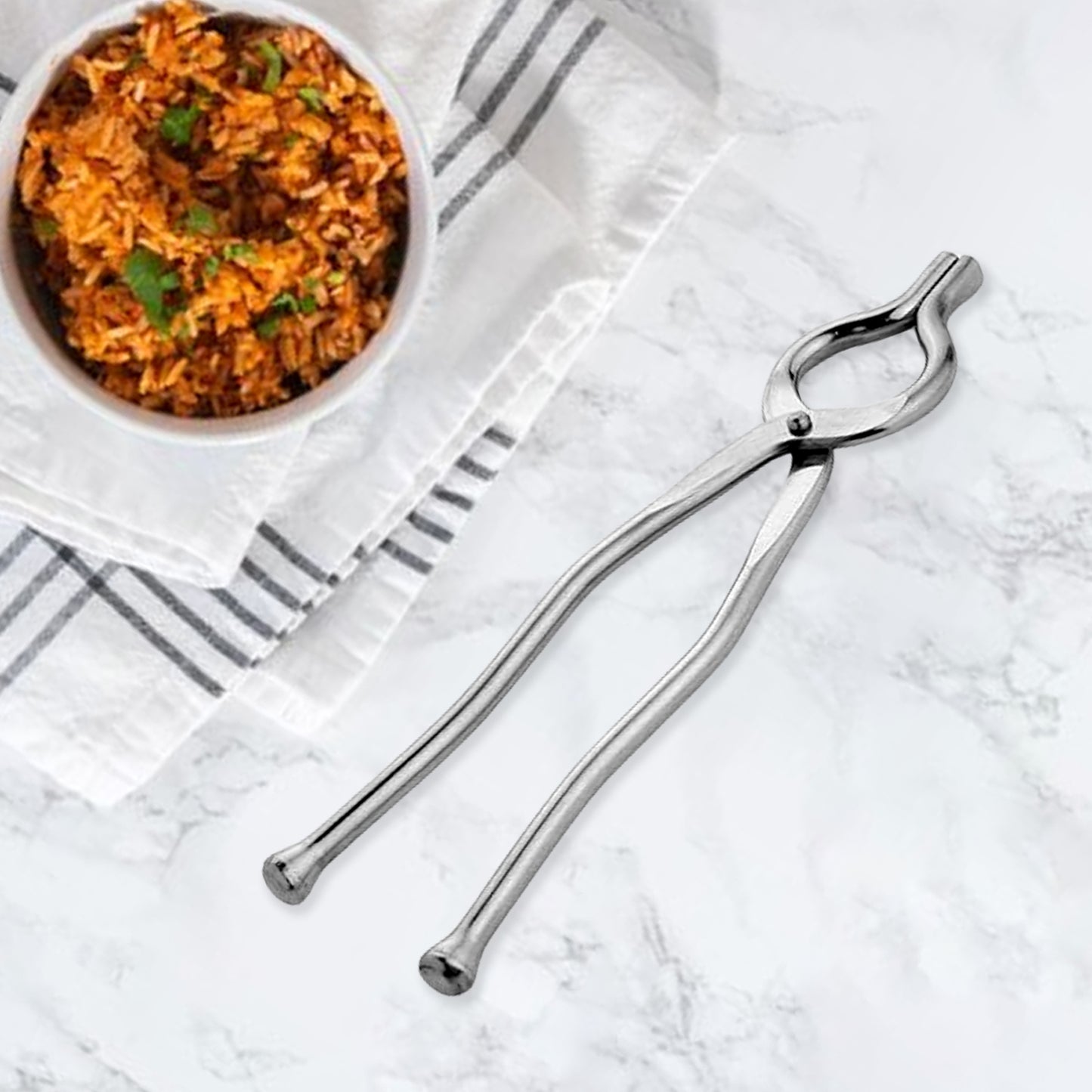 Apex Full Round Sansi  Heavy-duty Stainless Steel Pakkad  Strong Grip (1 Pc) - Happy Price - Image 3