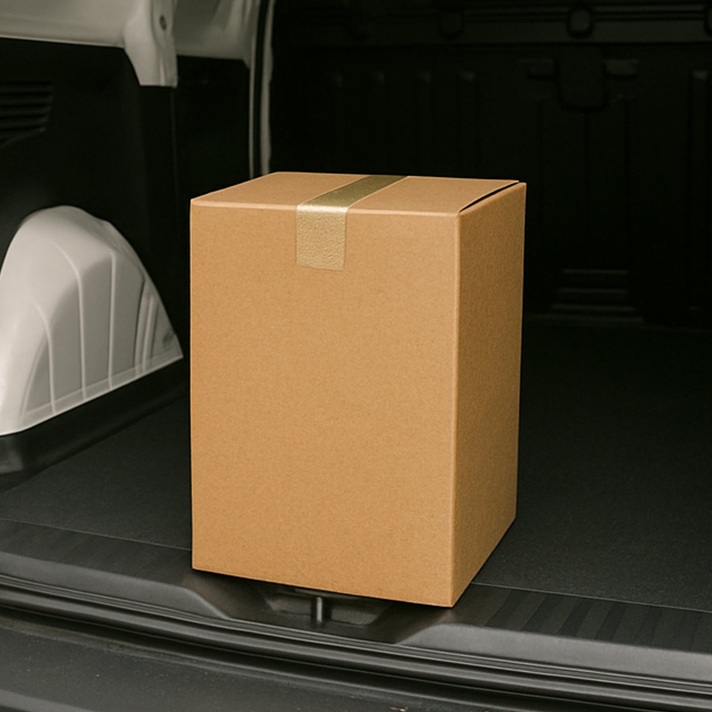 Sturdy Brown Corrugated Box for Packaging - 22x11x11 cm, 1 Piece
