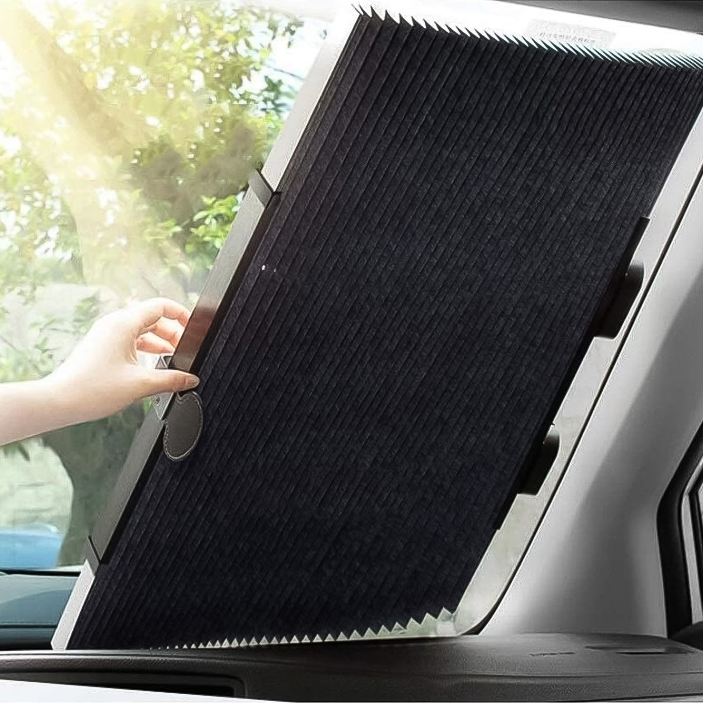 Retractable Long Foldable Windshield Sun Shade For Car (1 Set) - Happy Price - Image 5