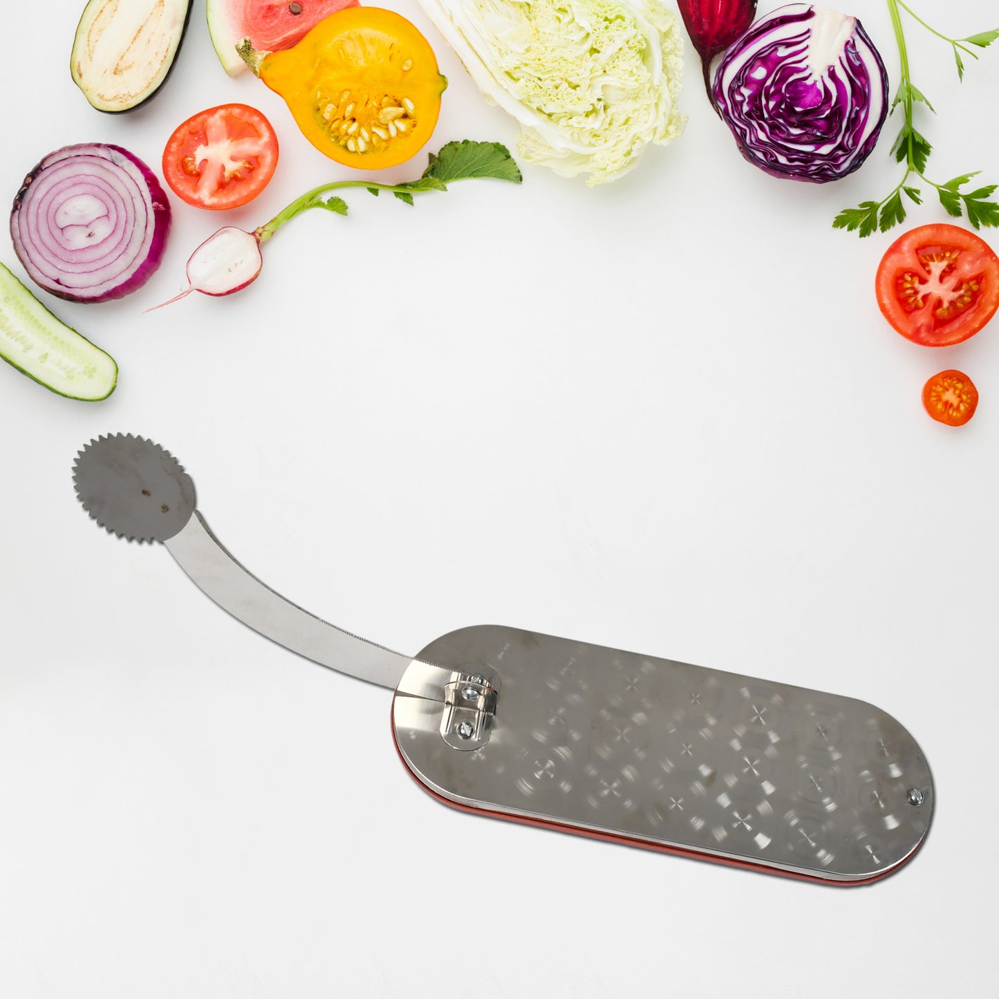 Steel Vegetable Cutter Premium Quality Cutter For Fruit  Vegetable  Meat Cutting Use ( Color Box ) - Happy Price - Image 7