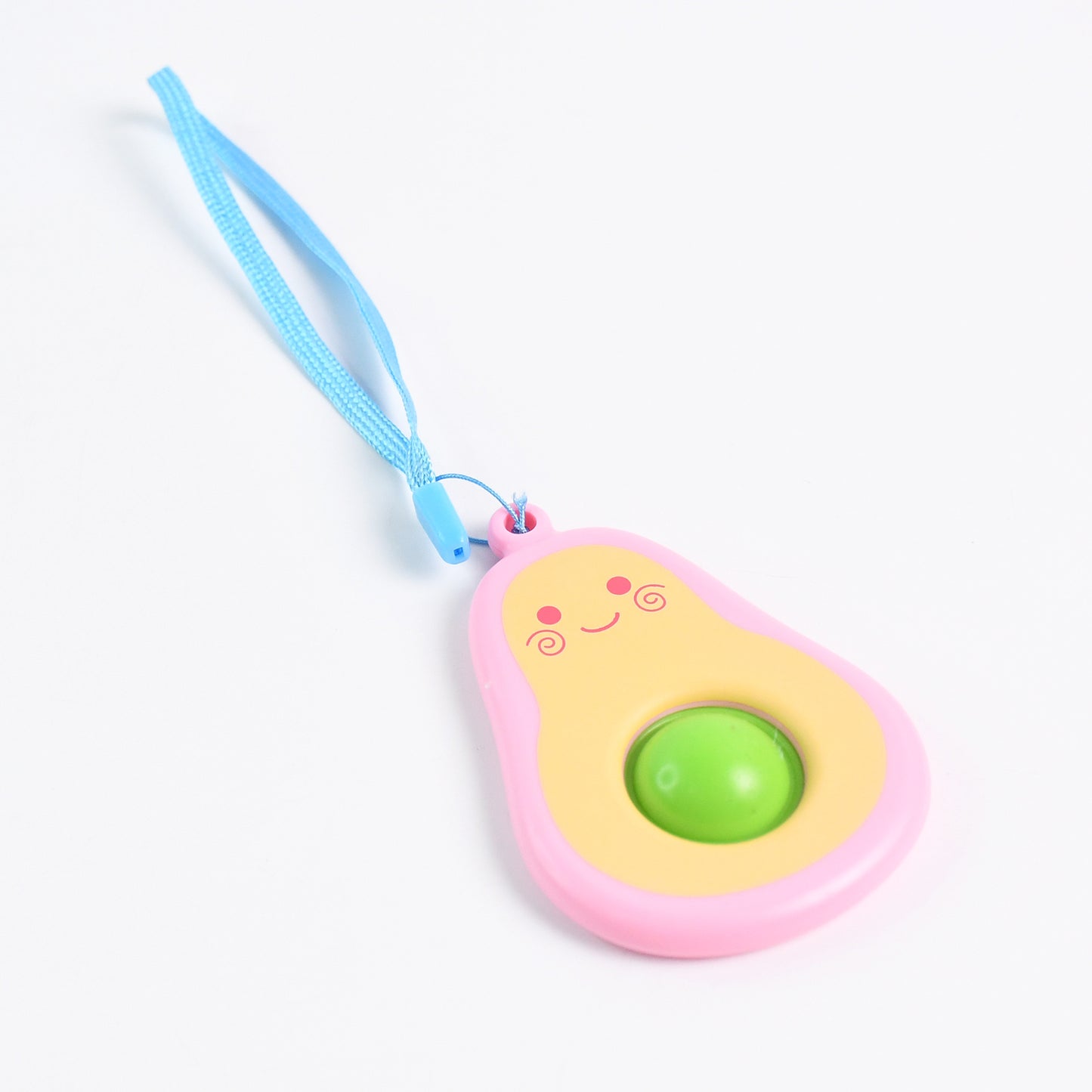 Cute Avocado-shaped Mini Push Pop Keychain Toy With Strap (1 Pc) - Happy Price - Image 2