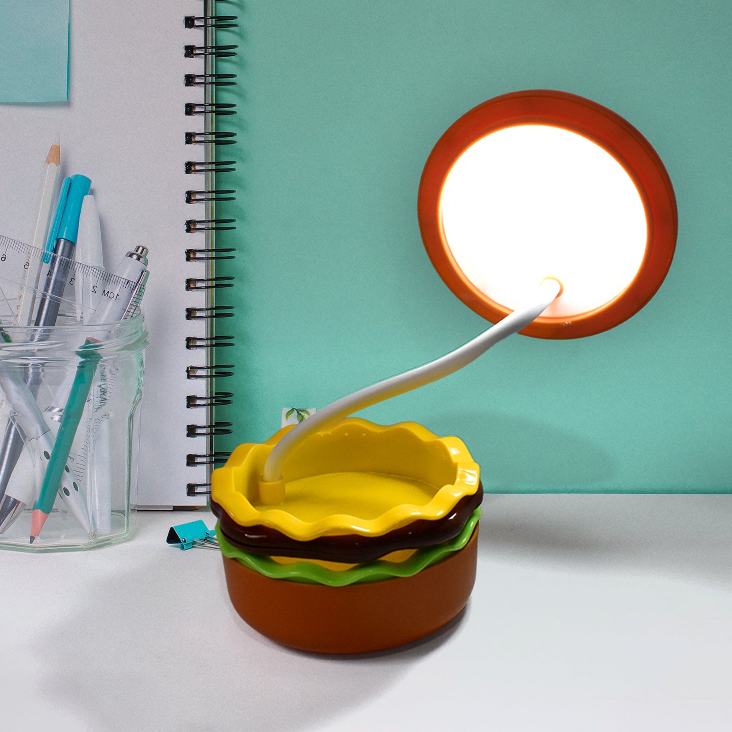 Burger Delight Folding Led Night Lamp (1 Pc) - Happy Price - Image 3