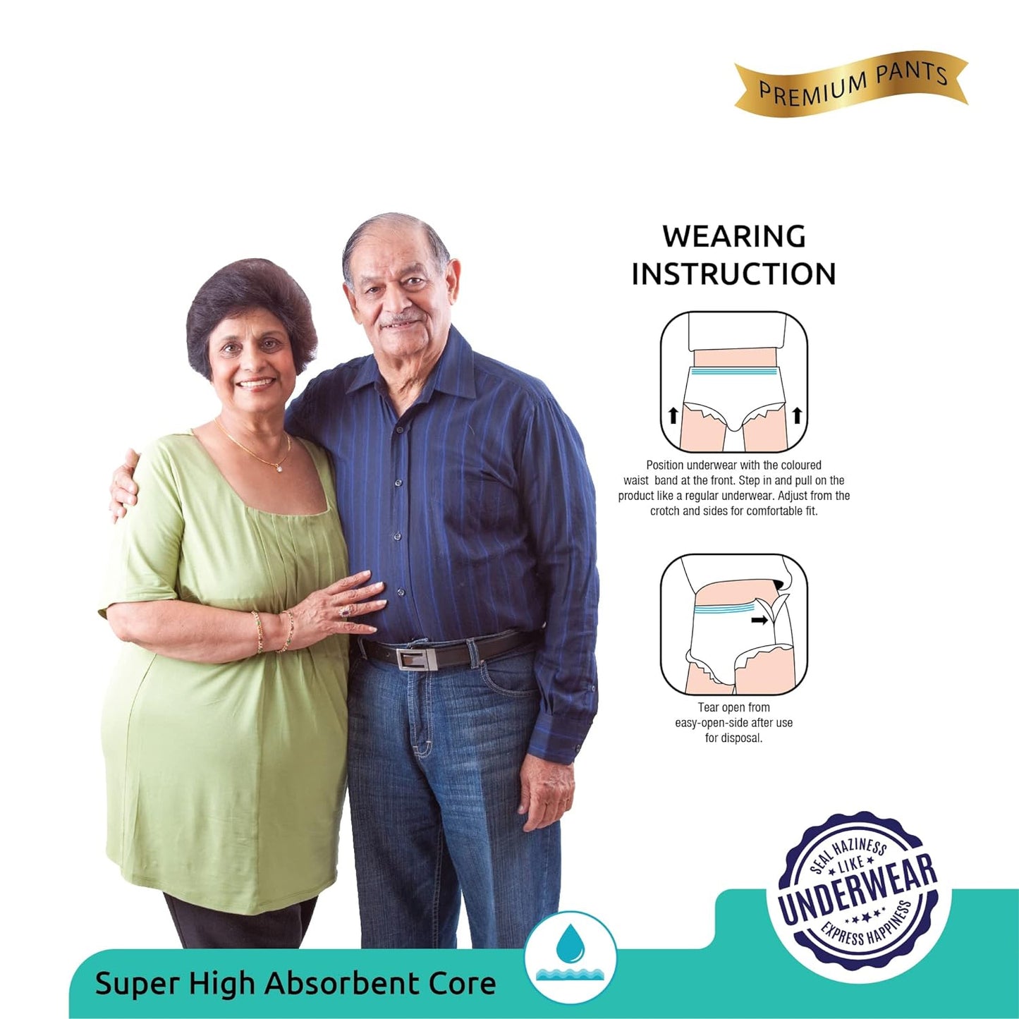 Extra Large - Xxl Senior Care Adult Pull Up Diaper Pants(Waist Size (120-170 Cm  47 -67 Inch) (104 Pcs) Adult Diapers - Xl - Xxl  (10 Pieces) - Happy Price - Image 3