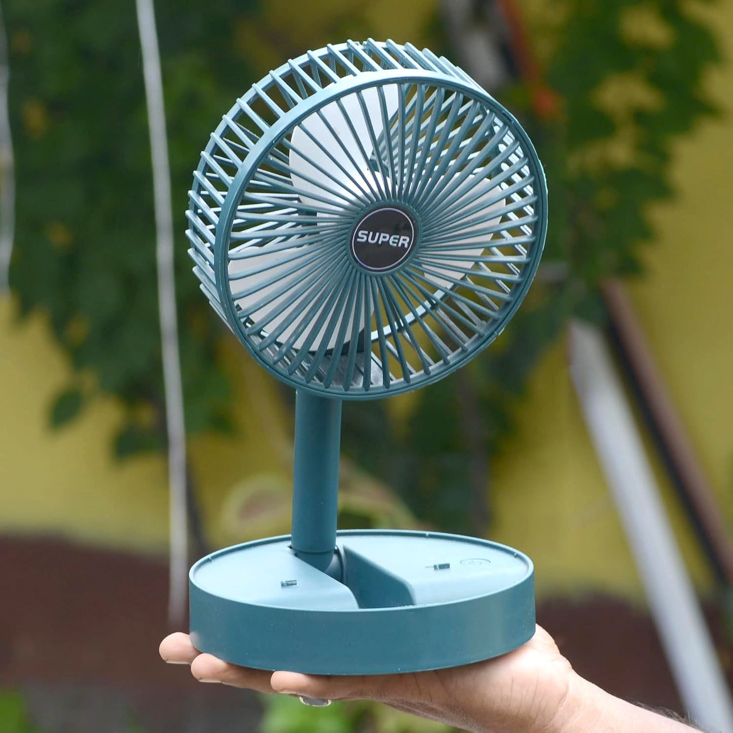Telescopic Electric Desktop Fan Height Adjustable Foldable  Portable For Travelcarry  Silent Table Top Personal Fan For Bedside Office Table (Battery Not Include) - Happy Price - Image 6