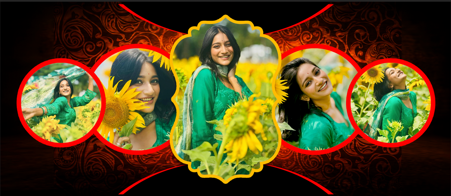 Royal Crimson Ornate – Custom Photo Print Ceramic Mug (11oz)