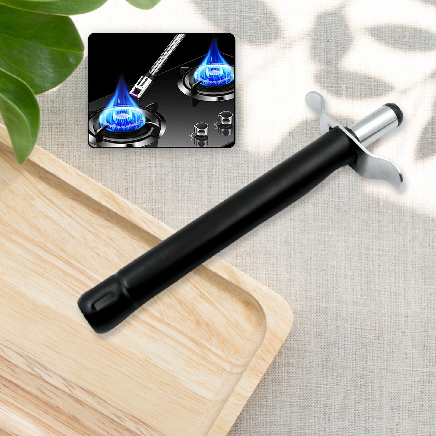 Stainless Steel Gas Lighter For Kitchen Gas Stove Long Lasting Unbreakable Lighters For Gas Stoves Restaurants  Kitchen (1 Pc) - Happy Price - Image 3
