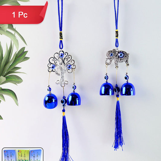 Metal Evil Eye Wind Chime Bells (Mix Design  1 Pc) - Happy Price - Image 1