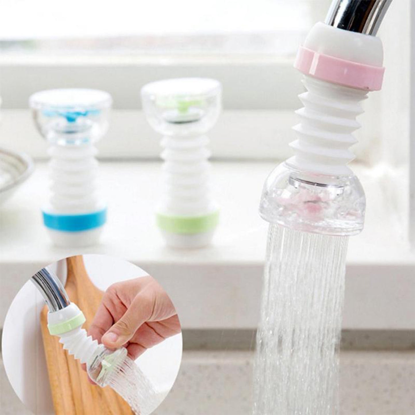 Adjustable Faucet Sprayer Head with Extension Hose for Kitchen Sink - Happy Price - Image 4