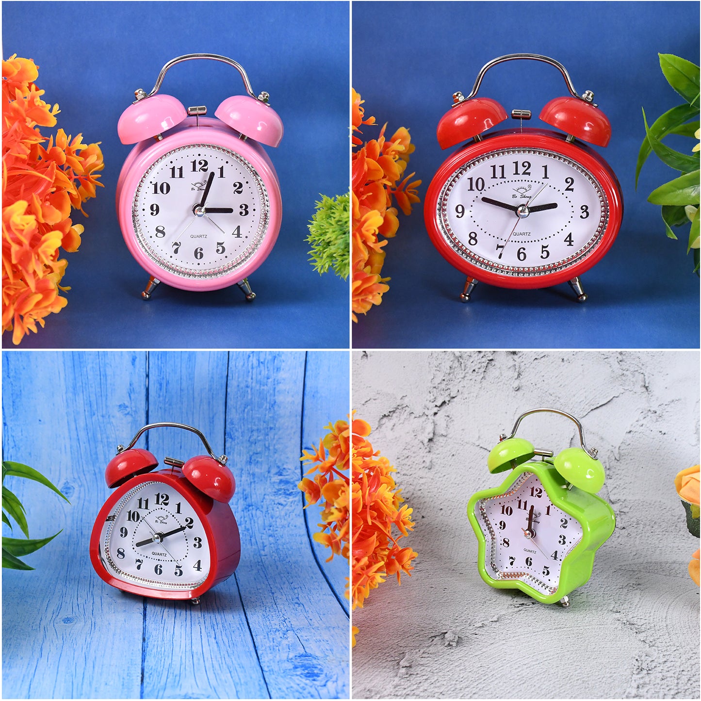 Mini Cute Alarm Clock Small Kids And Students (Mix Design  Color  1 Pc) - Happy Price - Image 2