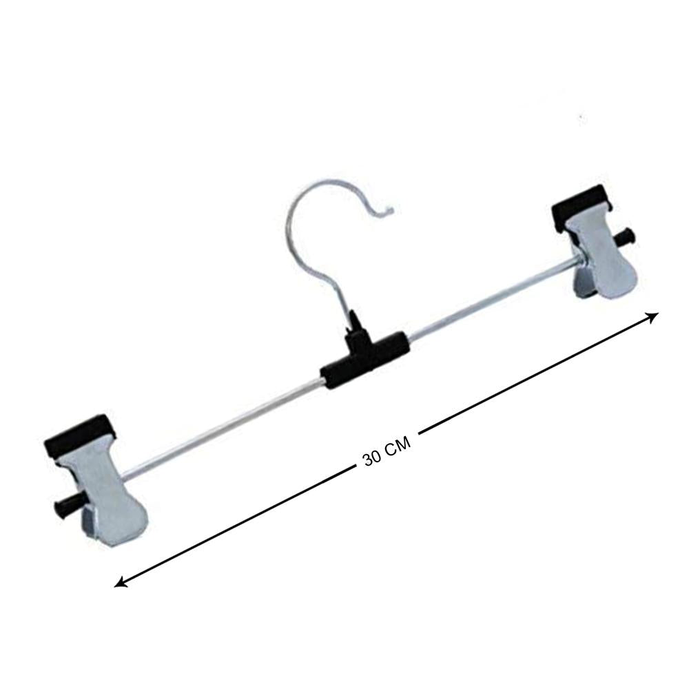 Hangers With 2-adjustable Anti-rust Clips (Pack Of 12) - Happy Price - Image 2