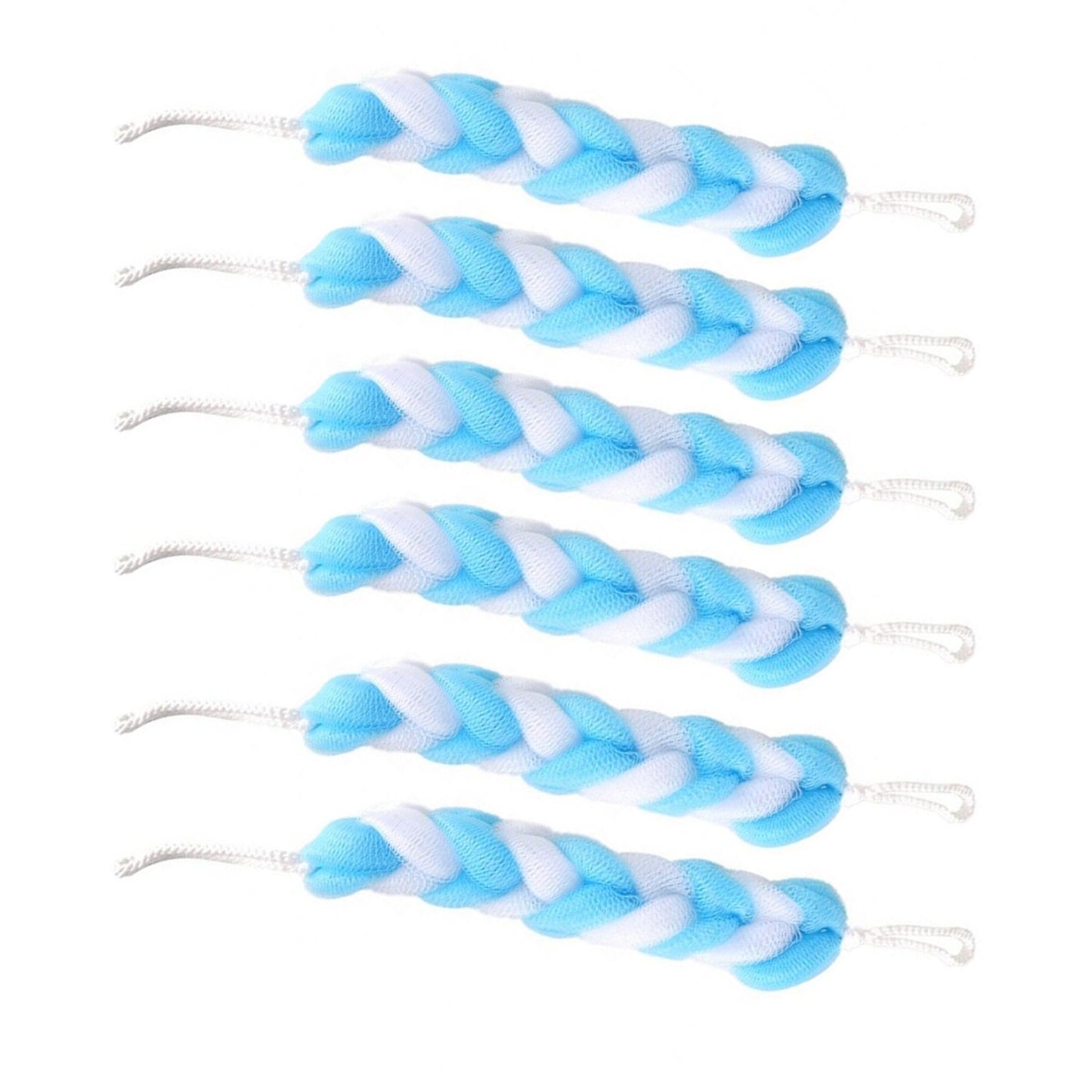 Hanging Bath Shower Long Loofah Sponge Pouf Body Scrubber (Pack Of 6) - Happy Price - Image 6