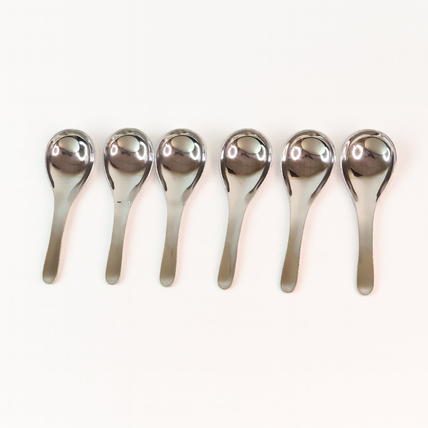 6 Piece Stainless Steel Soup Spoon Set for Everyday Dining - Happy Price - Image 2