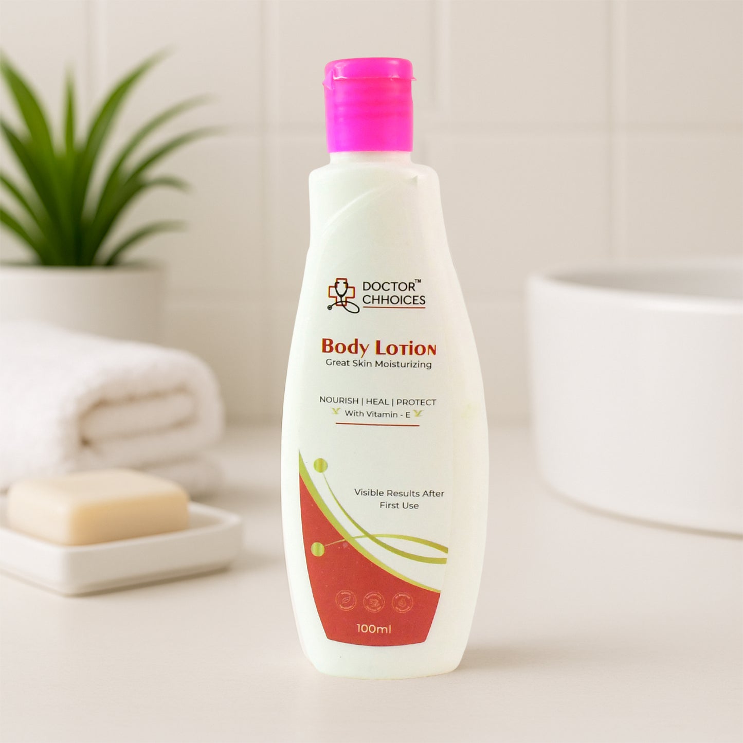 Doctor Choices Vitamin E Enriched Body Lotion, 100ml - Daily Hydration