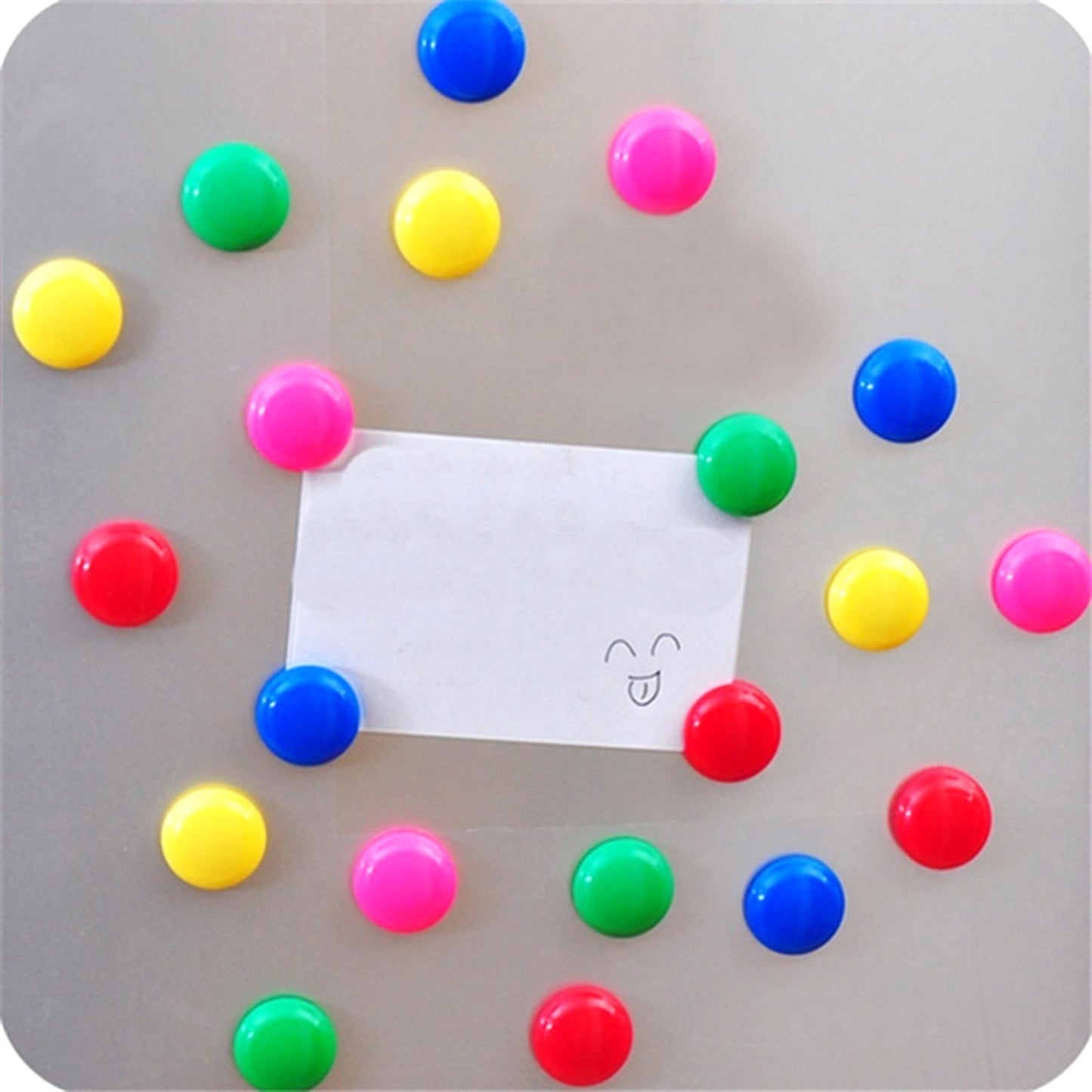 White Board Magnetic Particle Circle 2cm Color Magnetic Nail Household Teaching Magnet Strong Plastic Magnetic Buckle (Pack Of 200pc) - Happy Price - Image 5