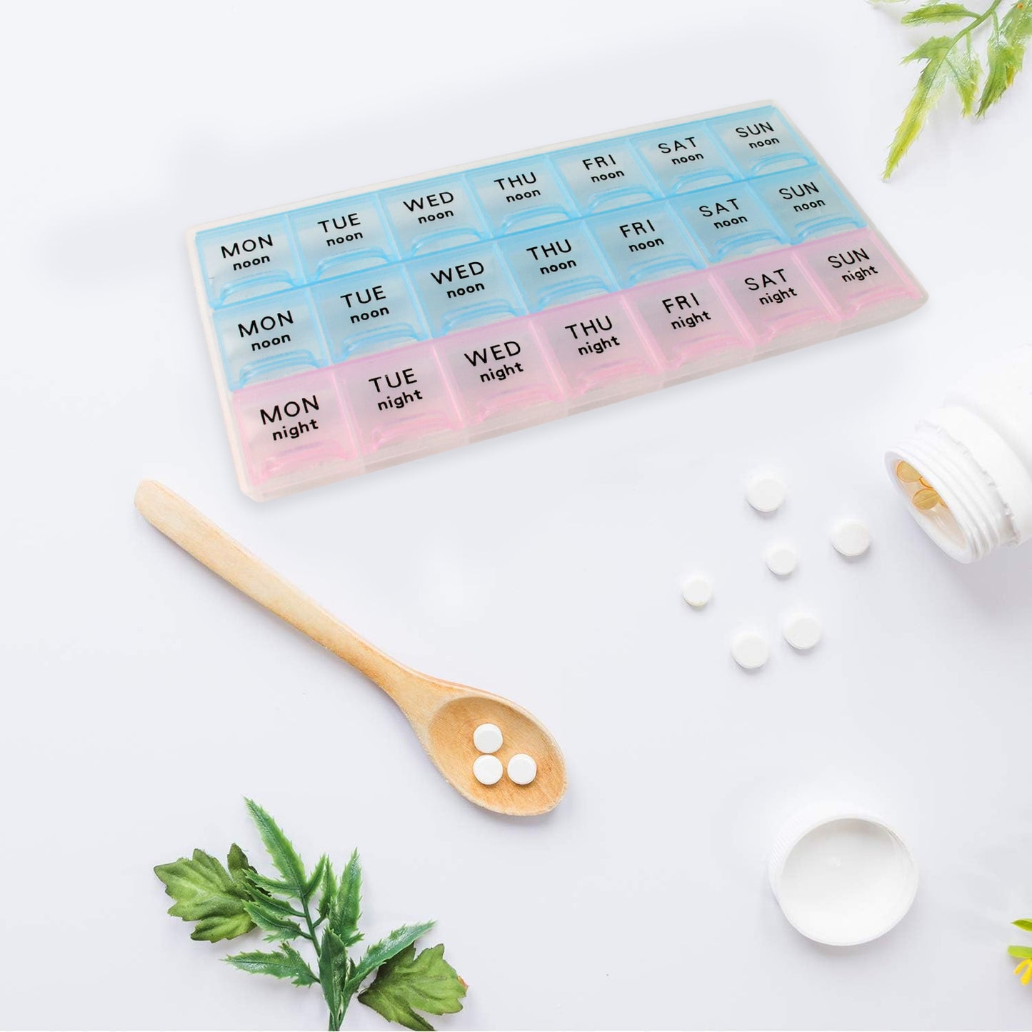 Weekly Pill Organizer Box With 21 Compartments (1 Pc) - Happy Price - Image 5