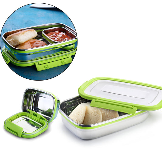 Stainless Steel Lunch Pack For Office  School Use - Happy Price - Image 1