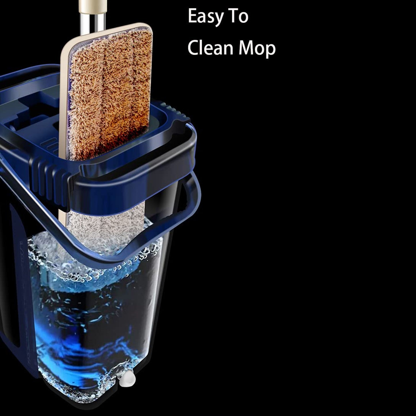 Scratch Cleaning Mop With 2 In 1 Self Clean Wash Dry Hands Free Flat Mop - Happy Price - Image 6