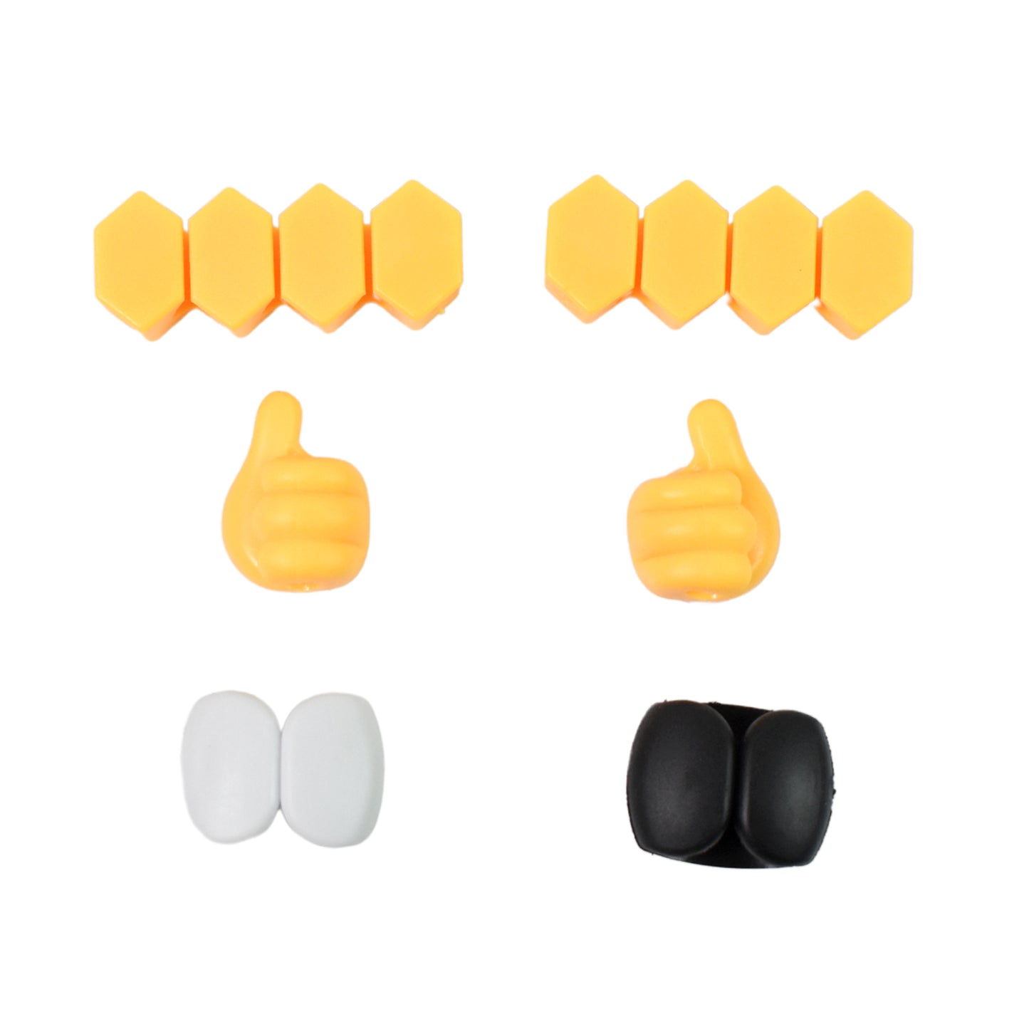 Self Adhesive Hooks For Cable Clips Desktop Cable Organizer (6 Pcs Set  Mix Design) - Happy Price - Image 4