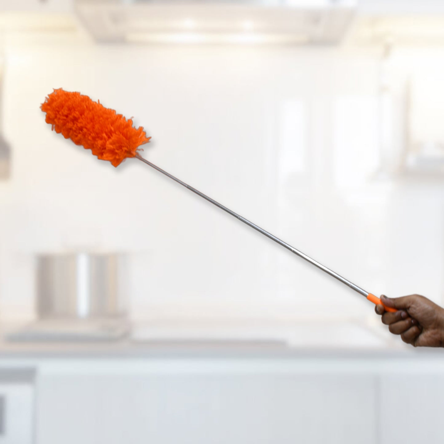 Adjustable Long Handle Microfiber Duster For Cleaning Microfiber Hand Duster Washable Microfiber Cleaning Tool Extendable Dusters For Cleaning Office Car Computer Air Condition Washable Duster - Happy Price - Image 3