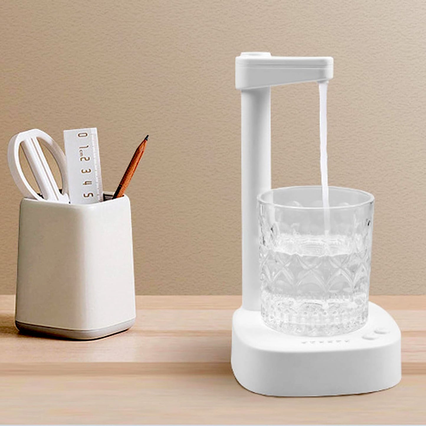 Usb Charging Desktop Water Bottle Dispenser Intelligent Desktop Water Pump With Small Pipe One Button Operation Smart Table Bedside Water Dispenser Desk Water Dispenser For Home Office Outdoor Camping - Happy Price - Image 2