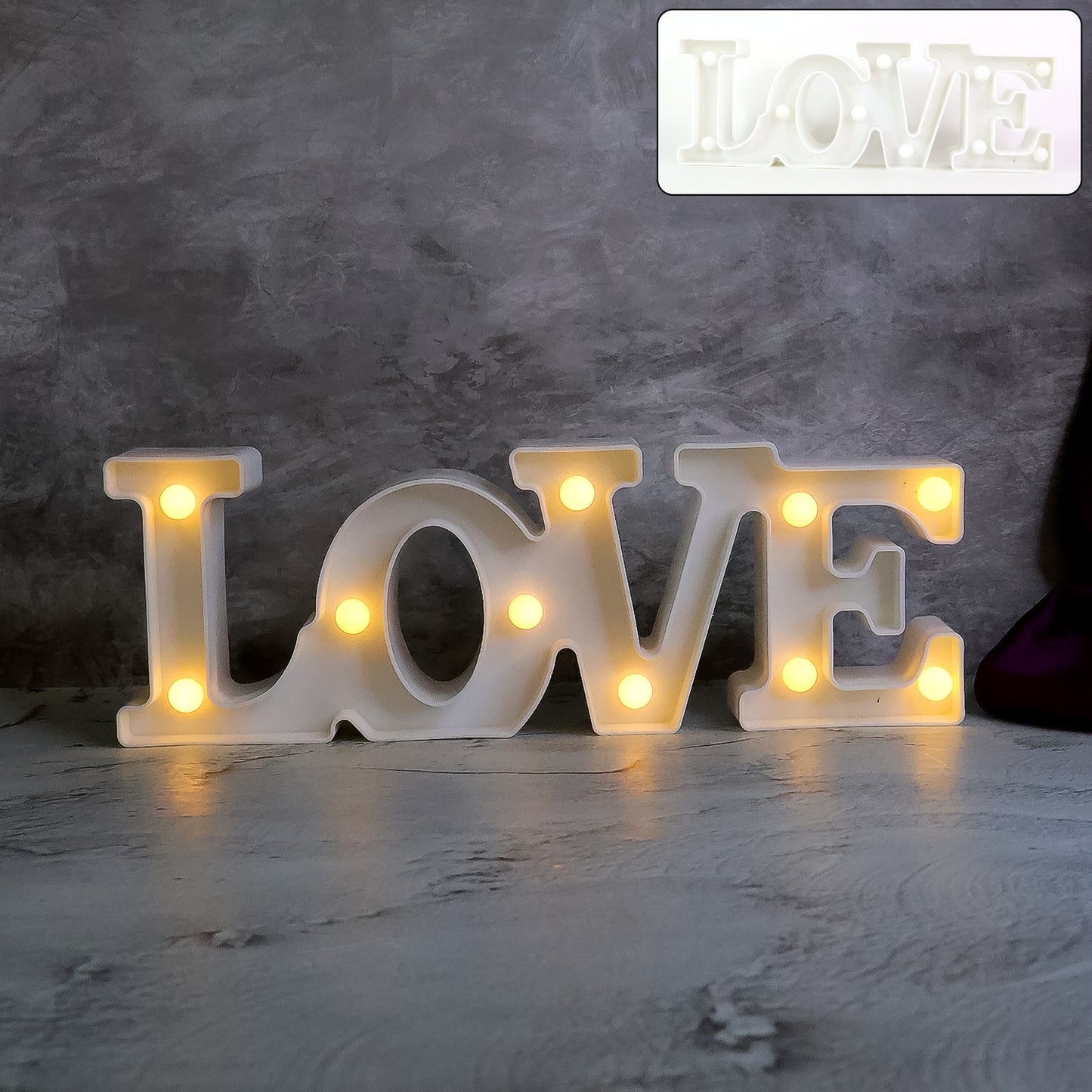 Love Shaped LED Decorative Night Light - Battery Operated for Home & Kids Room (1 Pc) - Happy Price - Image 3