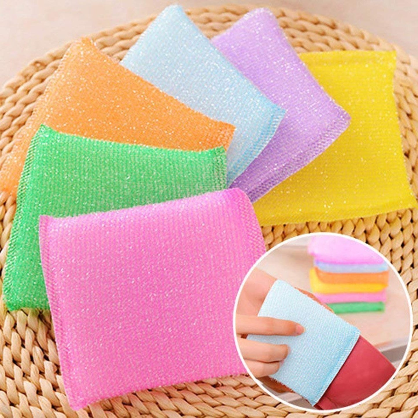 Scratch Proof Kitchen Utensil Scrubber Pad (Pack Of 12) - Happy Price - Image 3