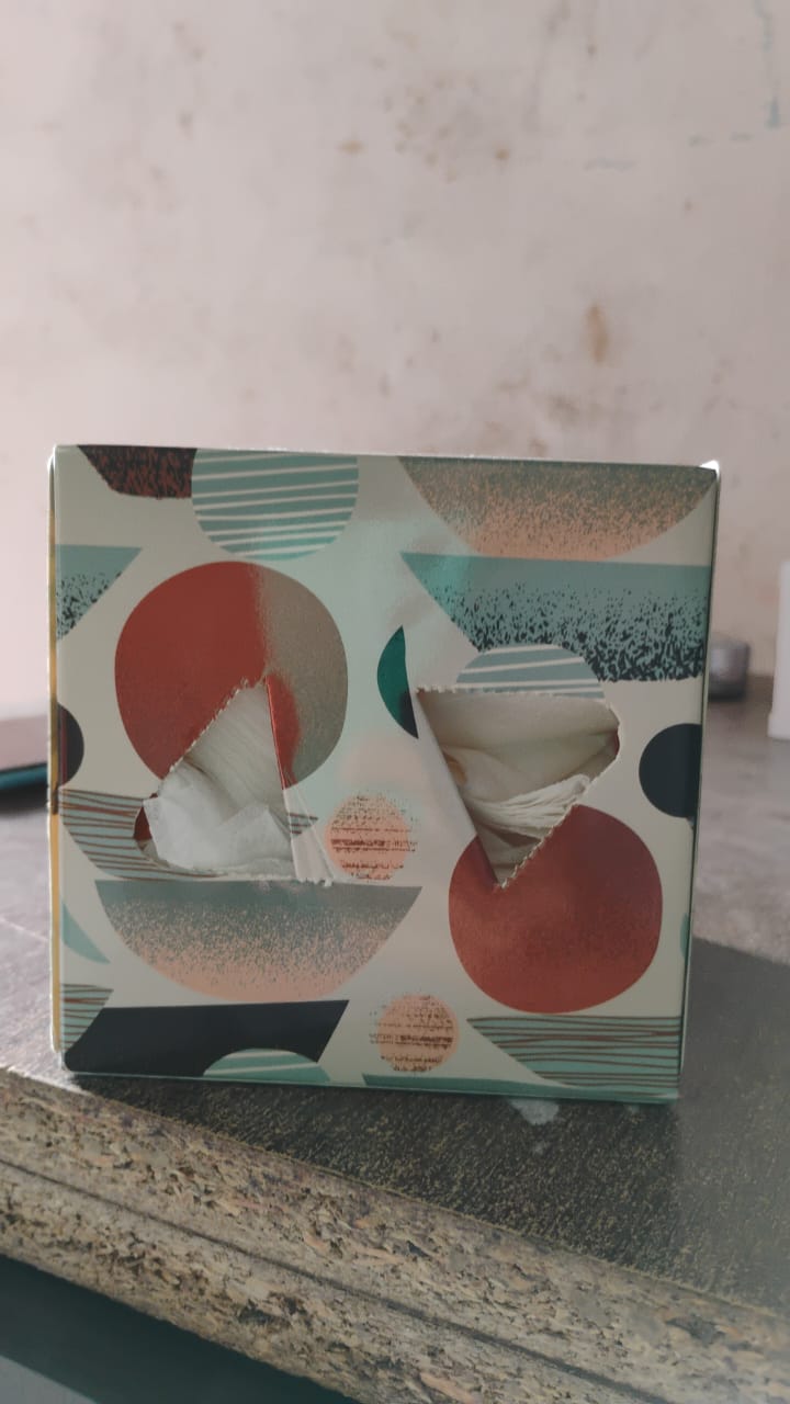 Tissues Cube Box  Stylish And Practical Tissue Holder For Home  Office (50 Pcs Set Approx) - Happy Price - Image 7