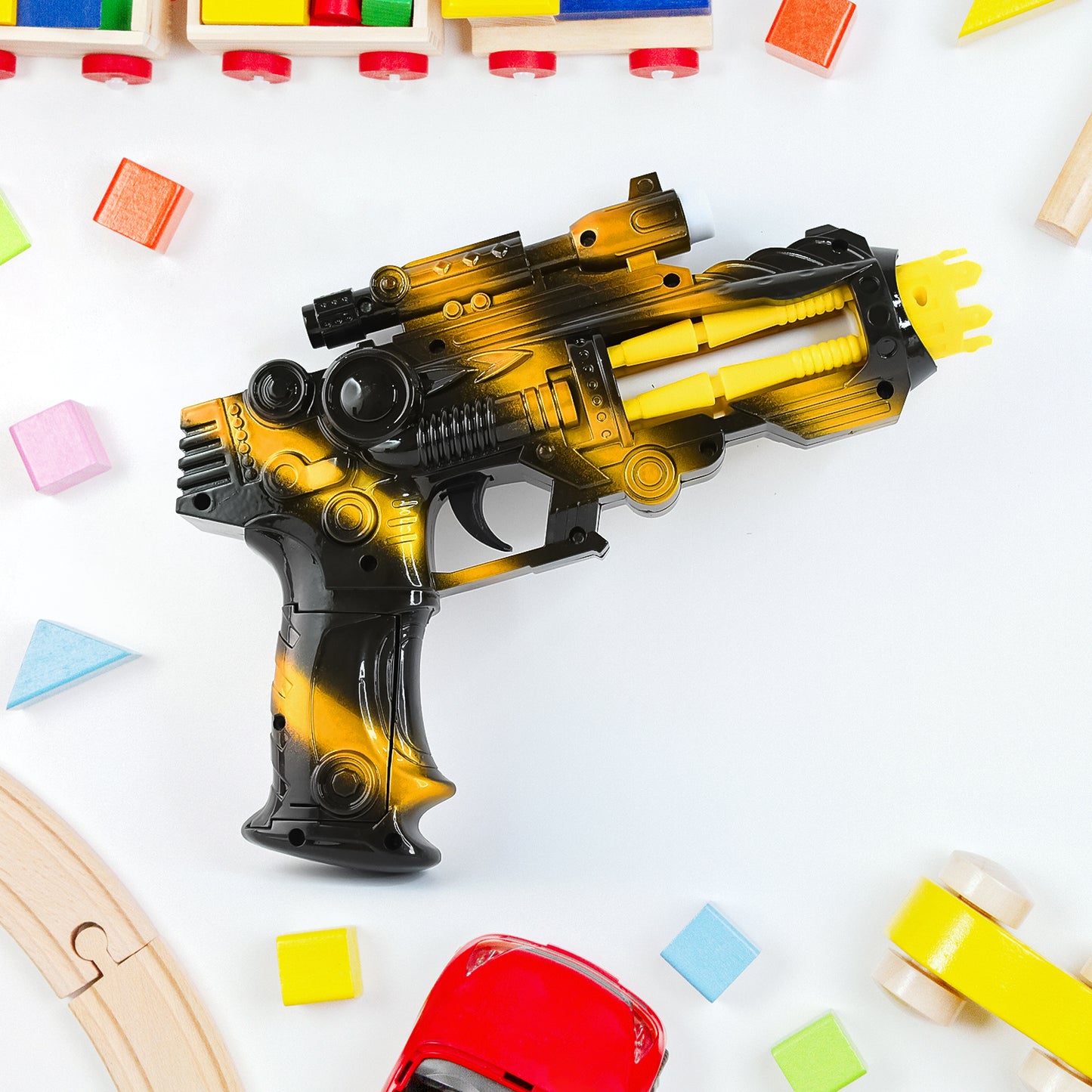 Ttg Led Laser Gun Toy  Battery Operated Space Blaster With Flashing Lights  Sound (1 Set) - Happy Price - Image 4