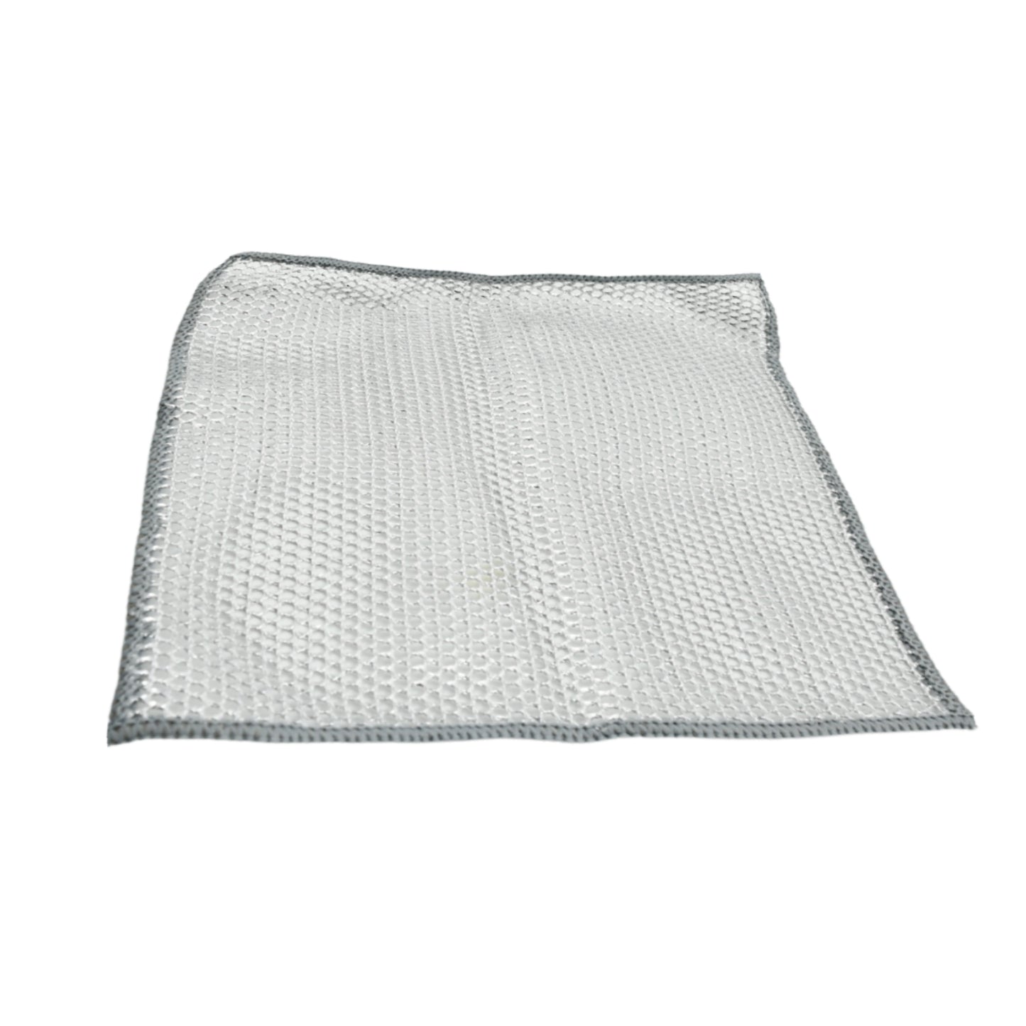Double-sided Multipurpose Microfiber Cloths Stainless Steel Scrubber Non-scratch Wire Dishcloth Durable Kitchen Scrub Cloth (1 Pc  20x20 Cm) - Happy Price - Image 4