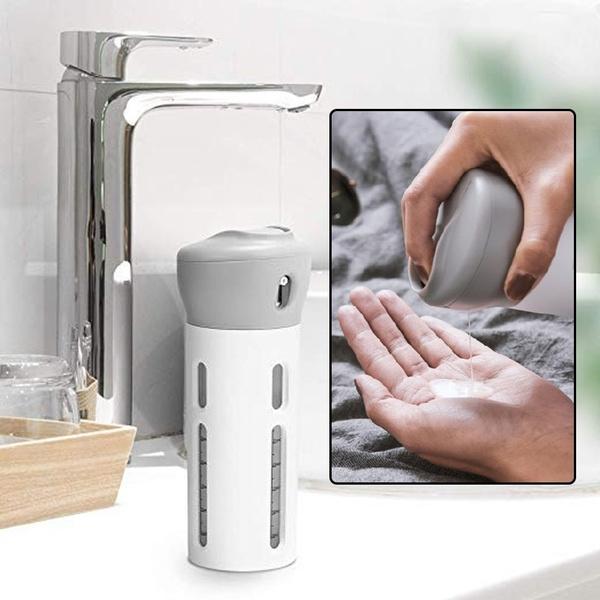 4 In 1 Travel Dispenser Bottle Set Travel Refillable Cosmetic Containers Set - Happy Price - Image 4